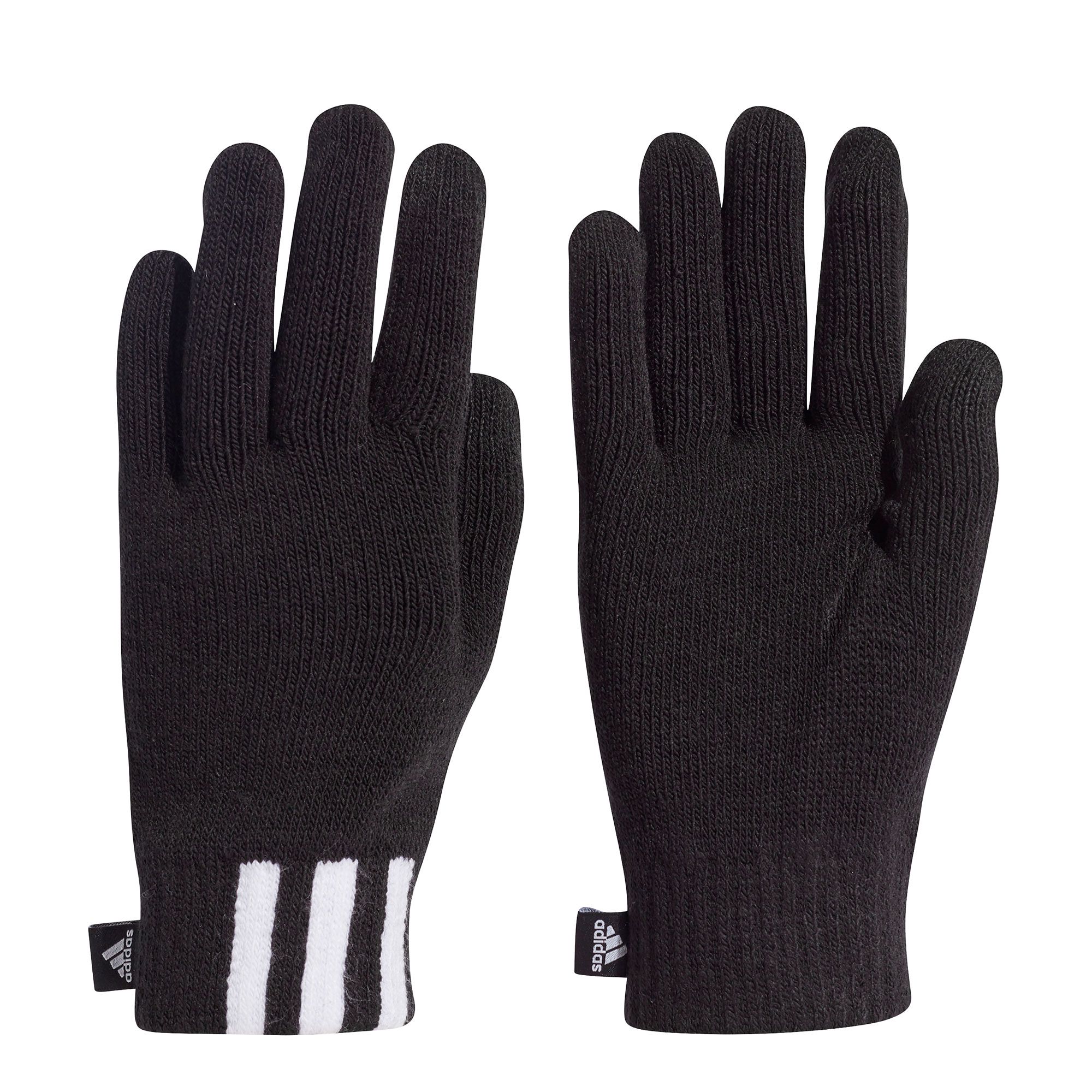 Guantes Conductive Tres Bandas Negro - Fútbol Factory