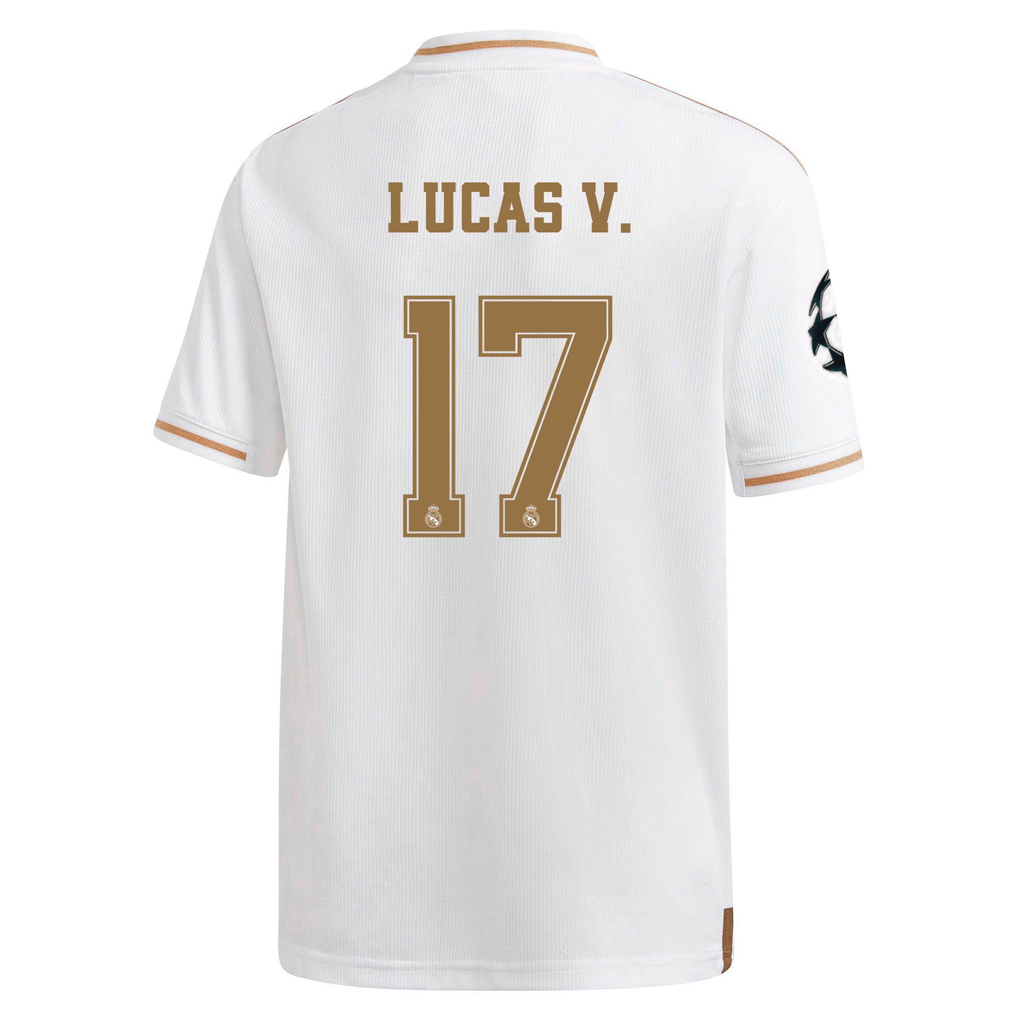 Camiseta 1ª Real Madrid 2019/2020 UCL Junior Lucas Vázquez - Fútbol Factory