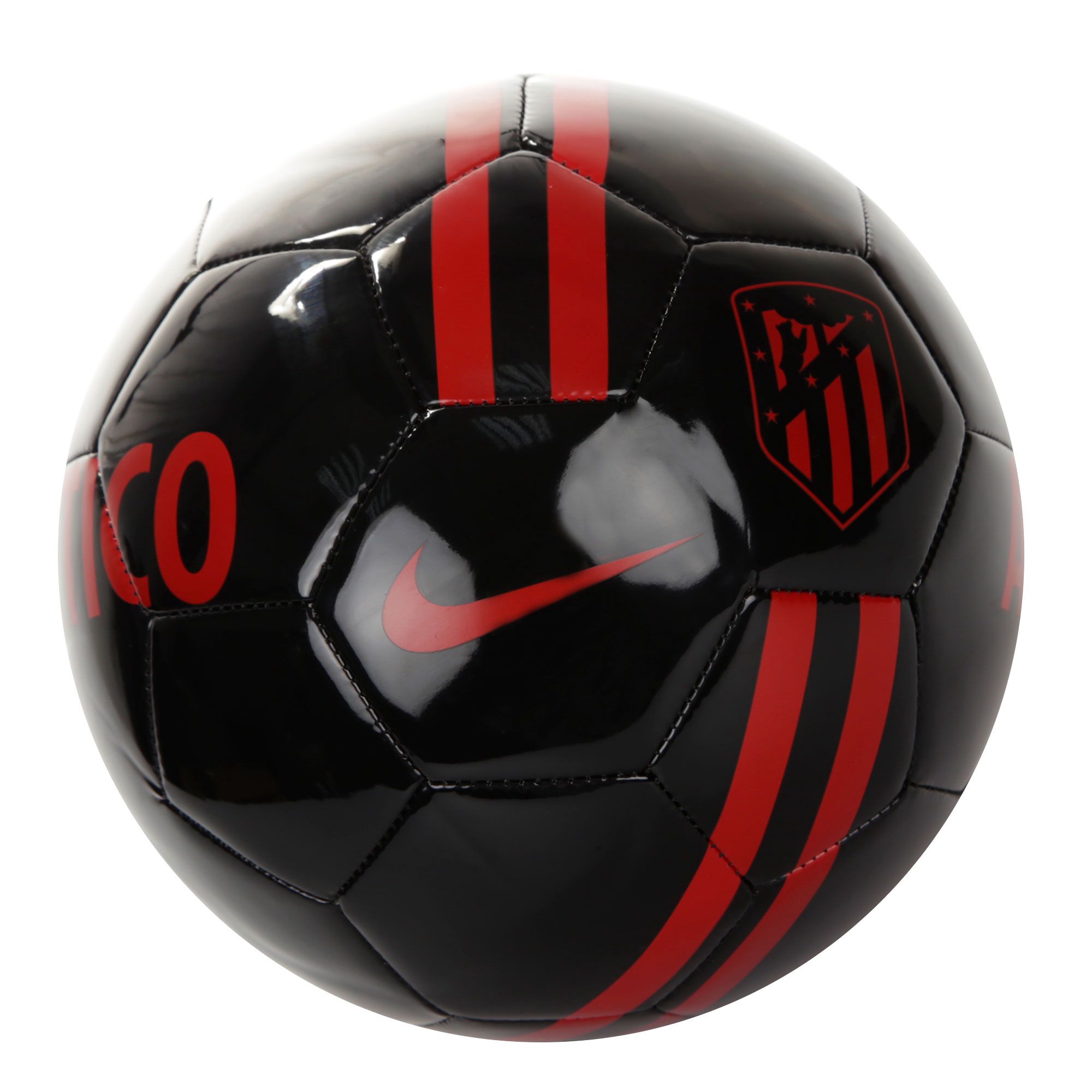 Balón de Fútbol 11 Atlético de Madrid 2019/2020 Sports Negro Rojo - Fútbol Factory