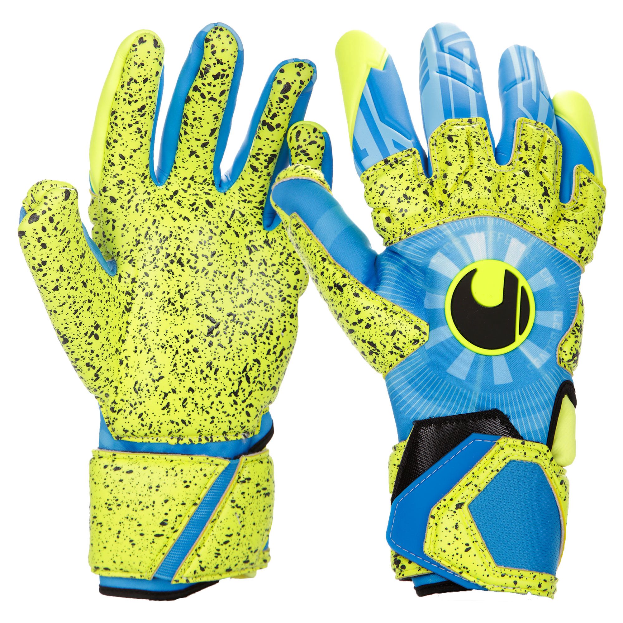 Guantes Radar Control Supergrip Reflex Azul Verde - Fútbol Factory