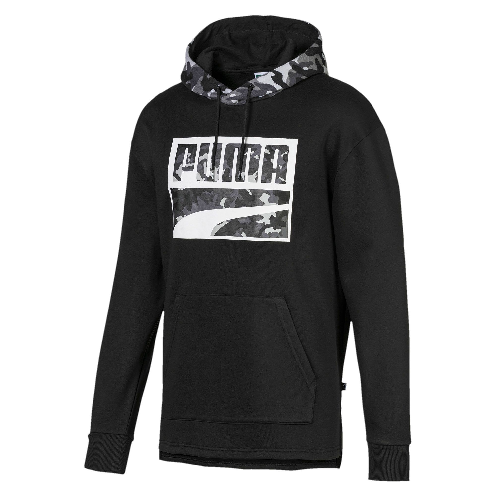 Sudadera con Capucha Rebel Camo Negro Gris - Fútbol Factory