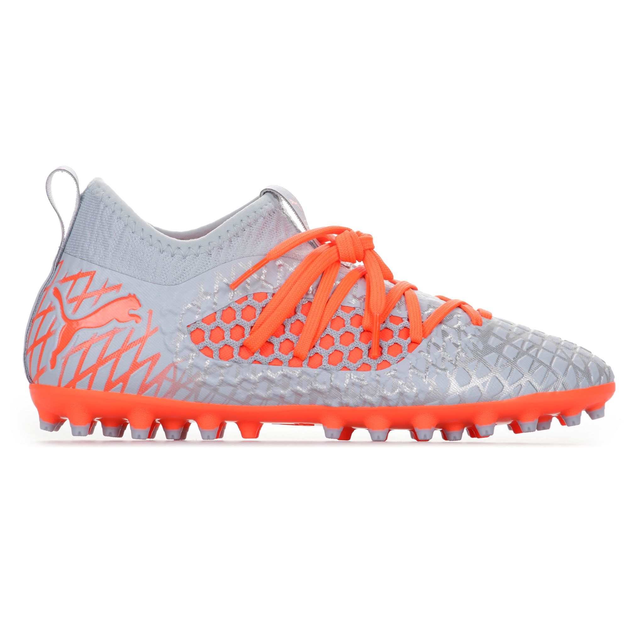 Botas de Fútbol FUTURE 4.3 NETFIT MG Junior Gris Rojo - Fútbol Factory