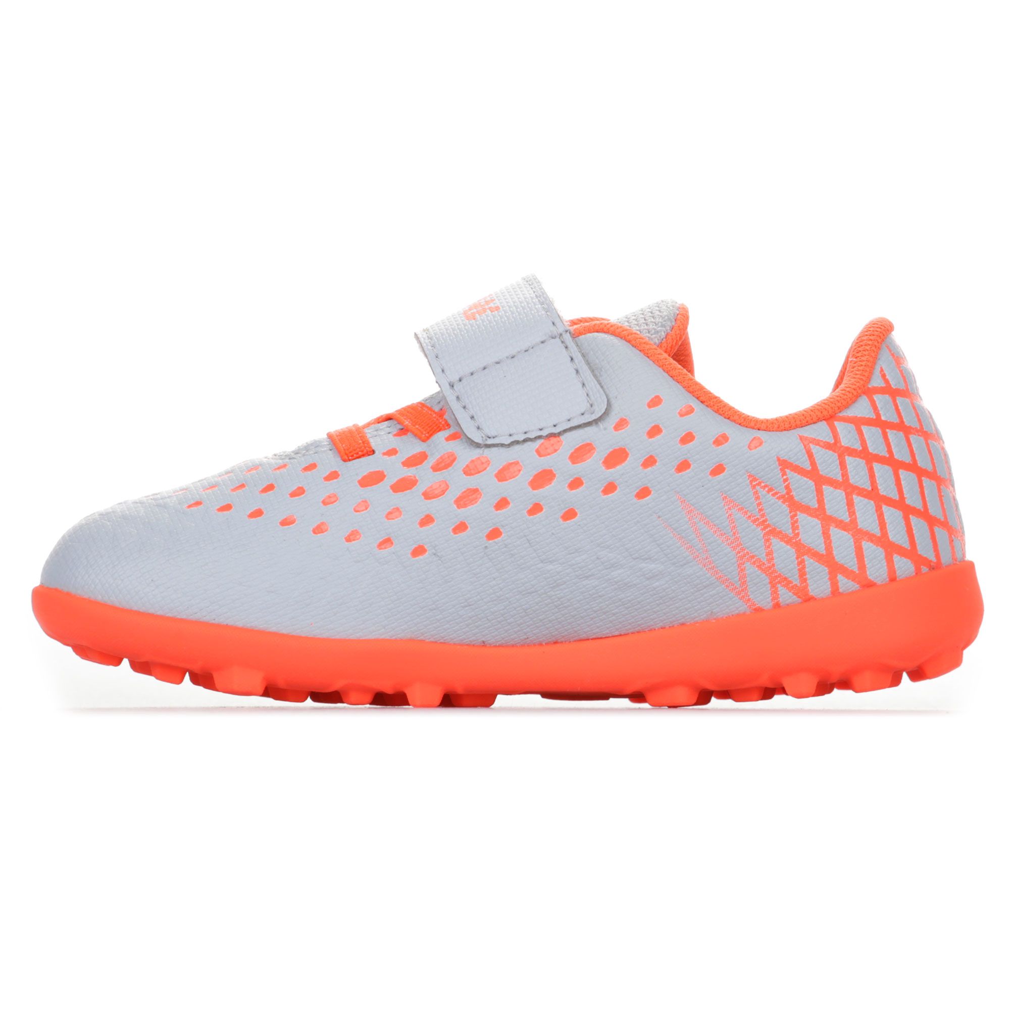 Botas de Fútbol FUTURE 4.4 TT Velcro Bebé Gris Rojo - Fútbol Factory