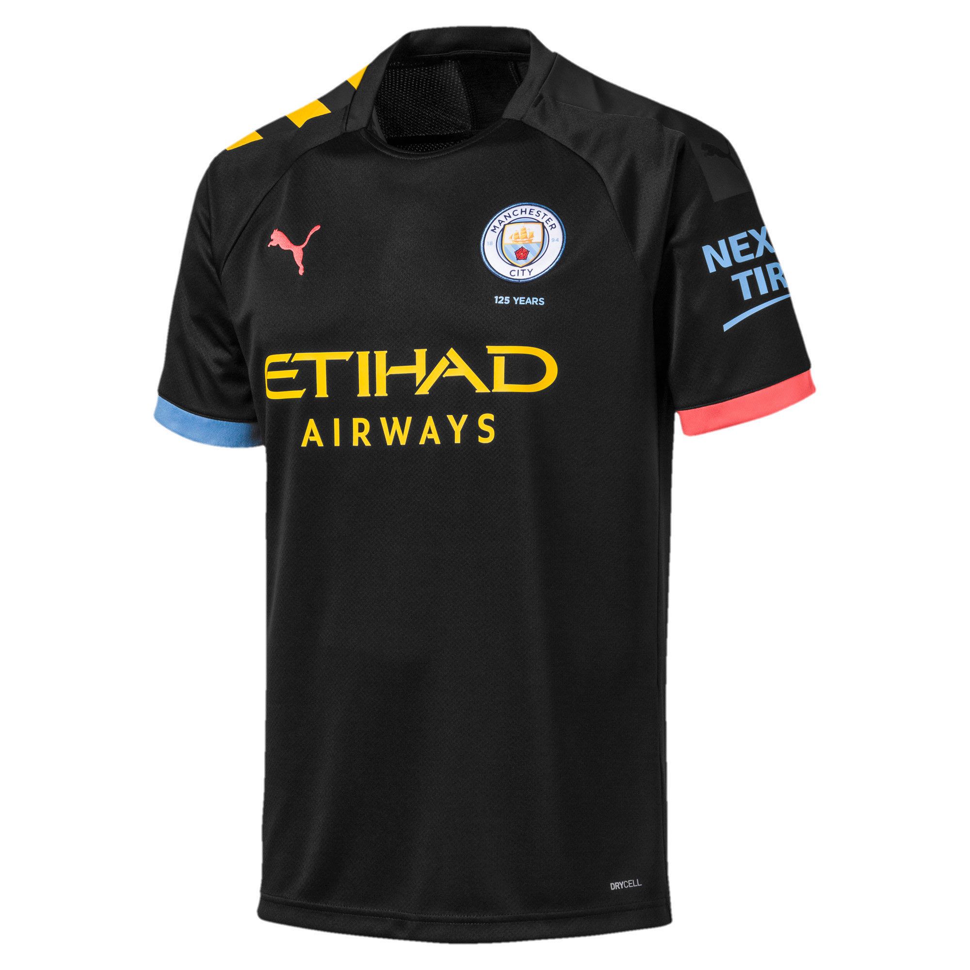 Camiseta 2ª Manchester City 2019/2020 Negro - Fútbol Factory