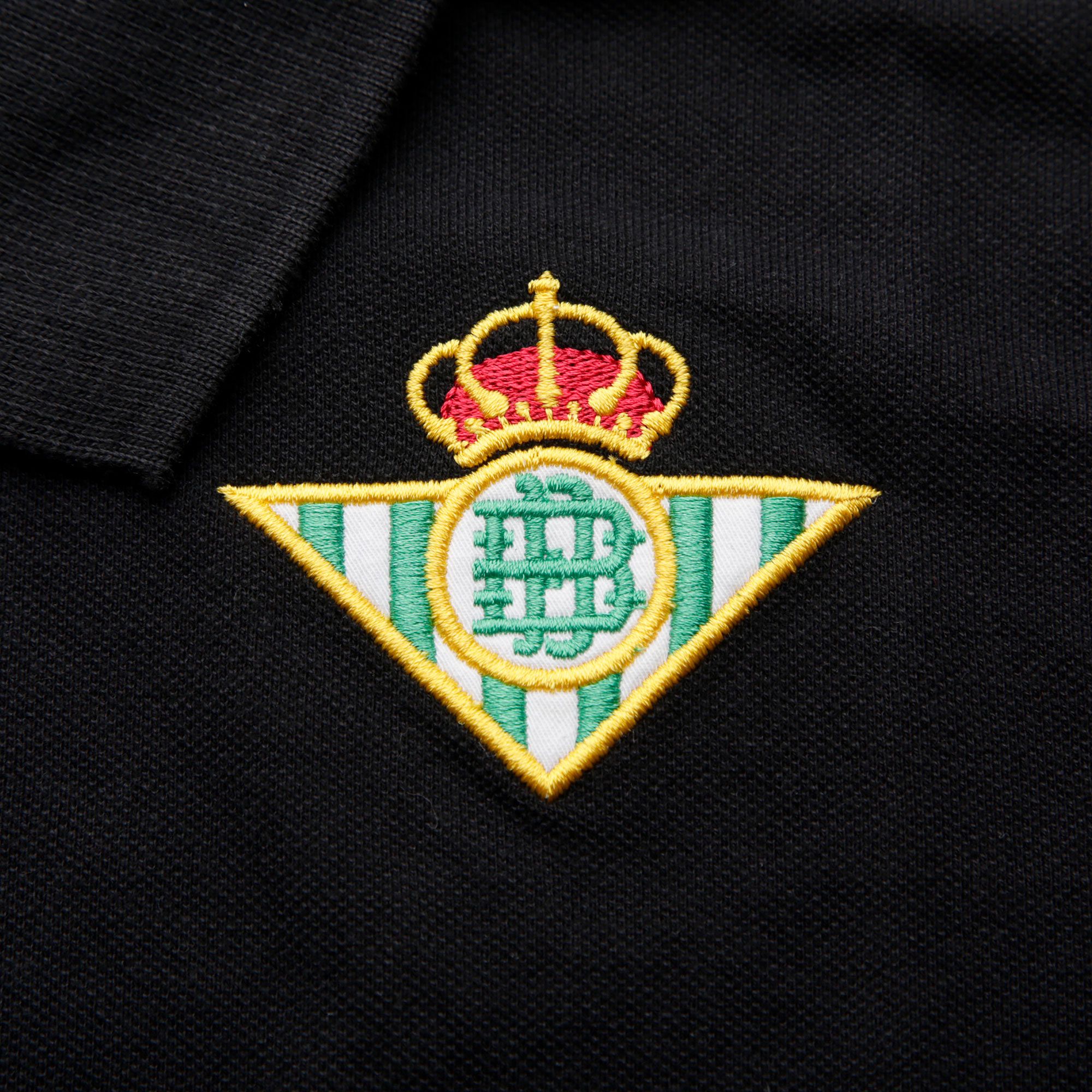 Polo de Paseo Real Betis 2019/2020 Negro - Fútbol Factory