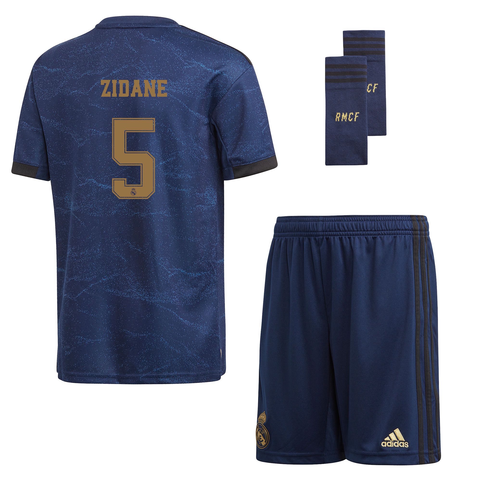 Conjunto 2ª Real Madrid 2019/2020 Junior Azul Zidane - Fútbol Factory