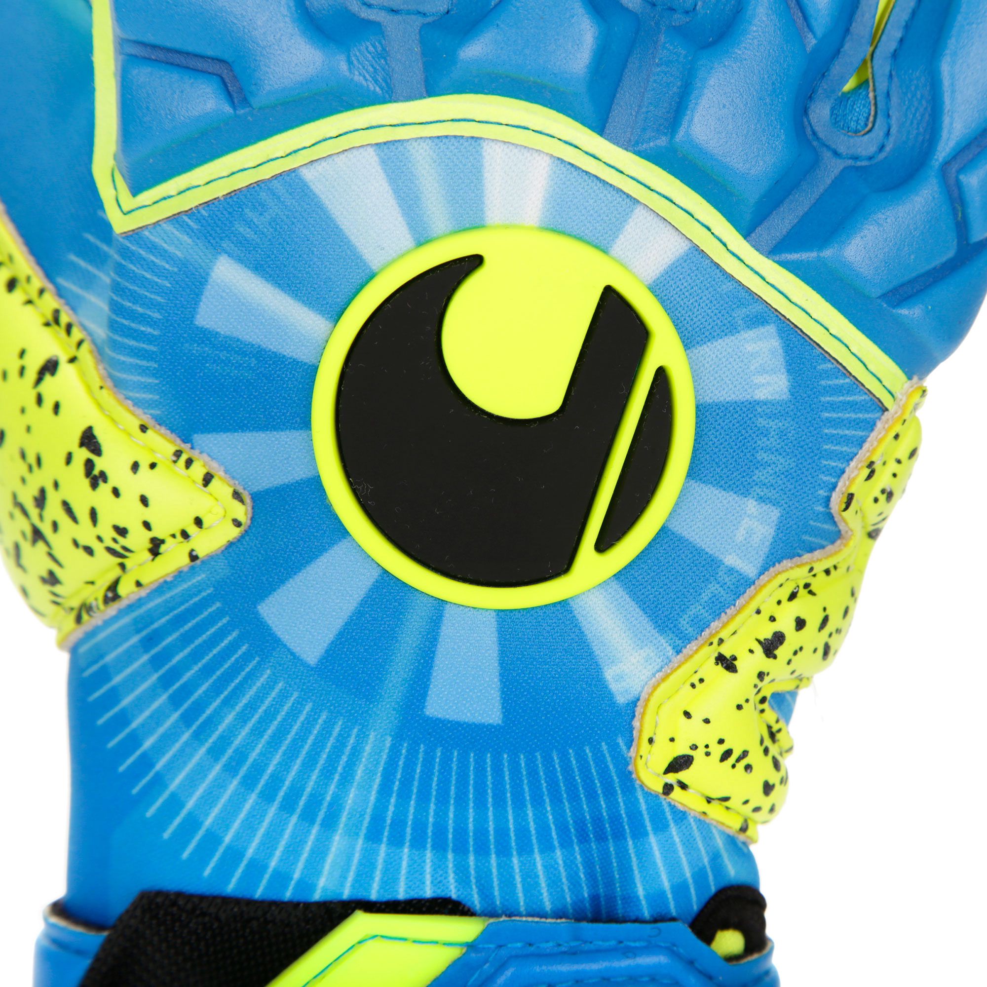Guantes Radar Control Supergrip HN Azul Verde - Fútbol Factory