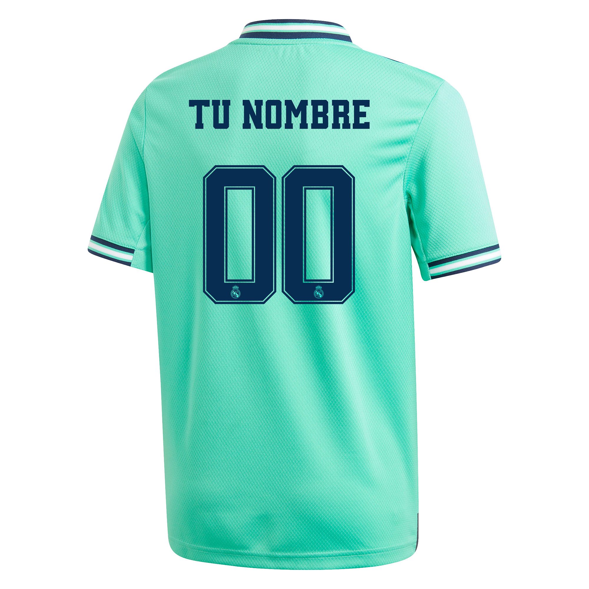 Camiseta 3ª Real Madrid 2019/2020 Junior Verde Personalizado - Fútbol Factory