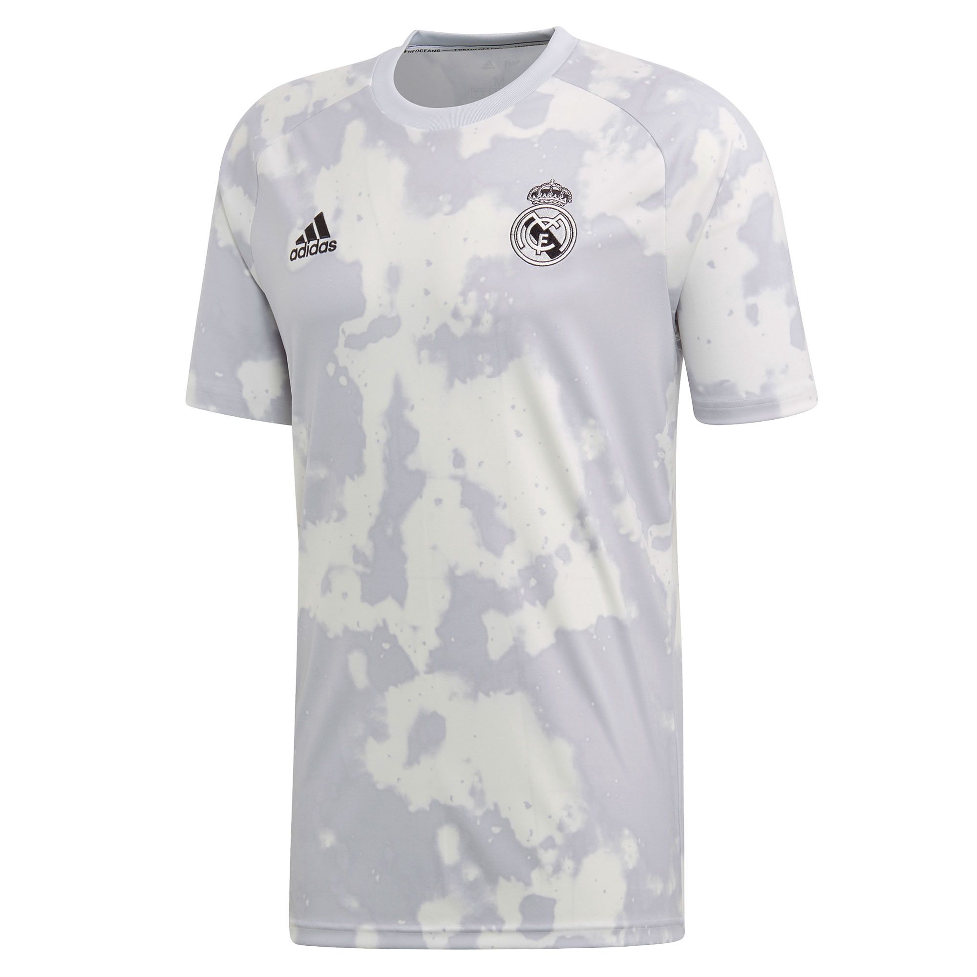 Camiseta Pre-Match Real Madrid 2019/2020 Parley Blanco Gris - Fútbol Factory