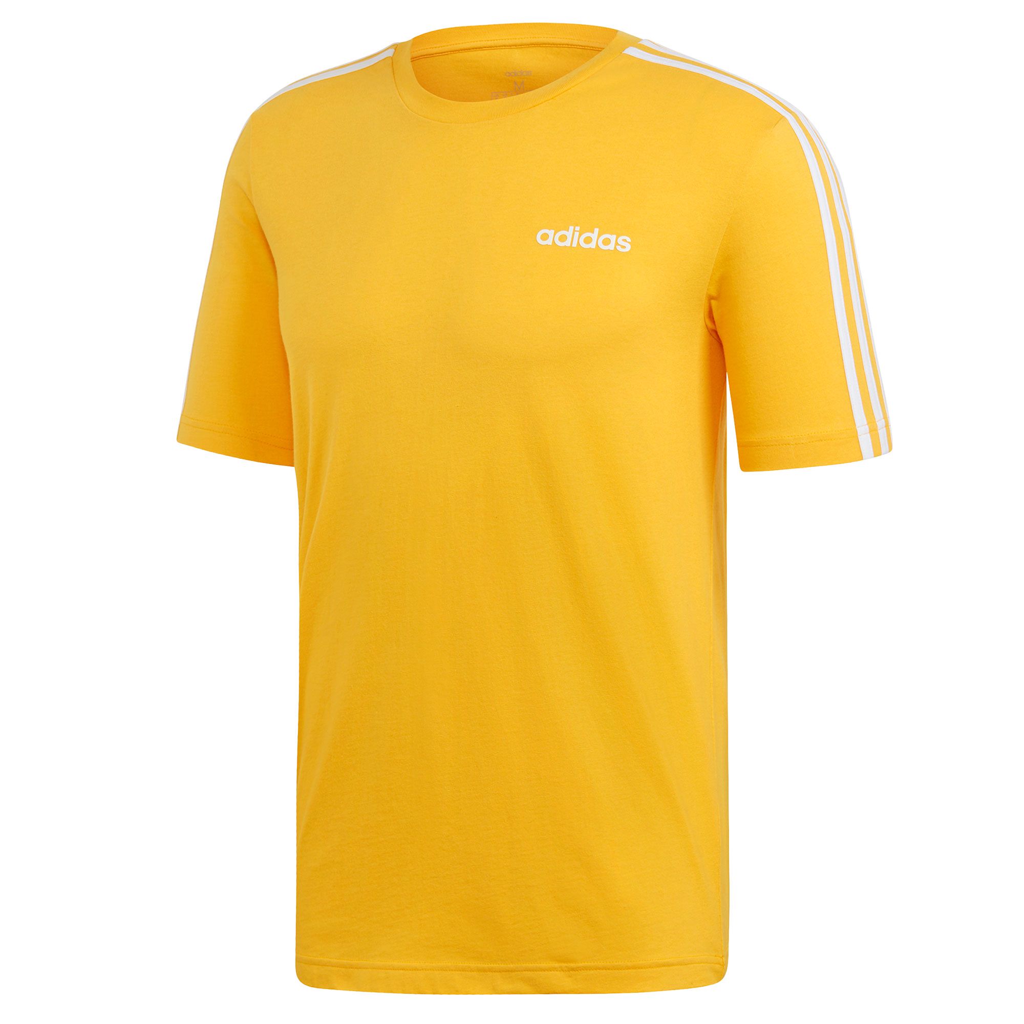 Camiseta Essentials Tres Bandas Amarillo - Fútbol Factory
