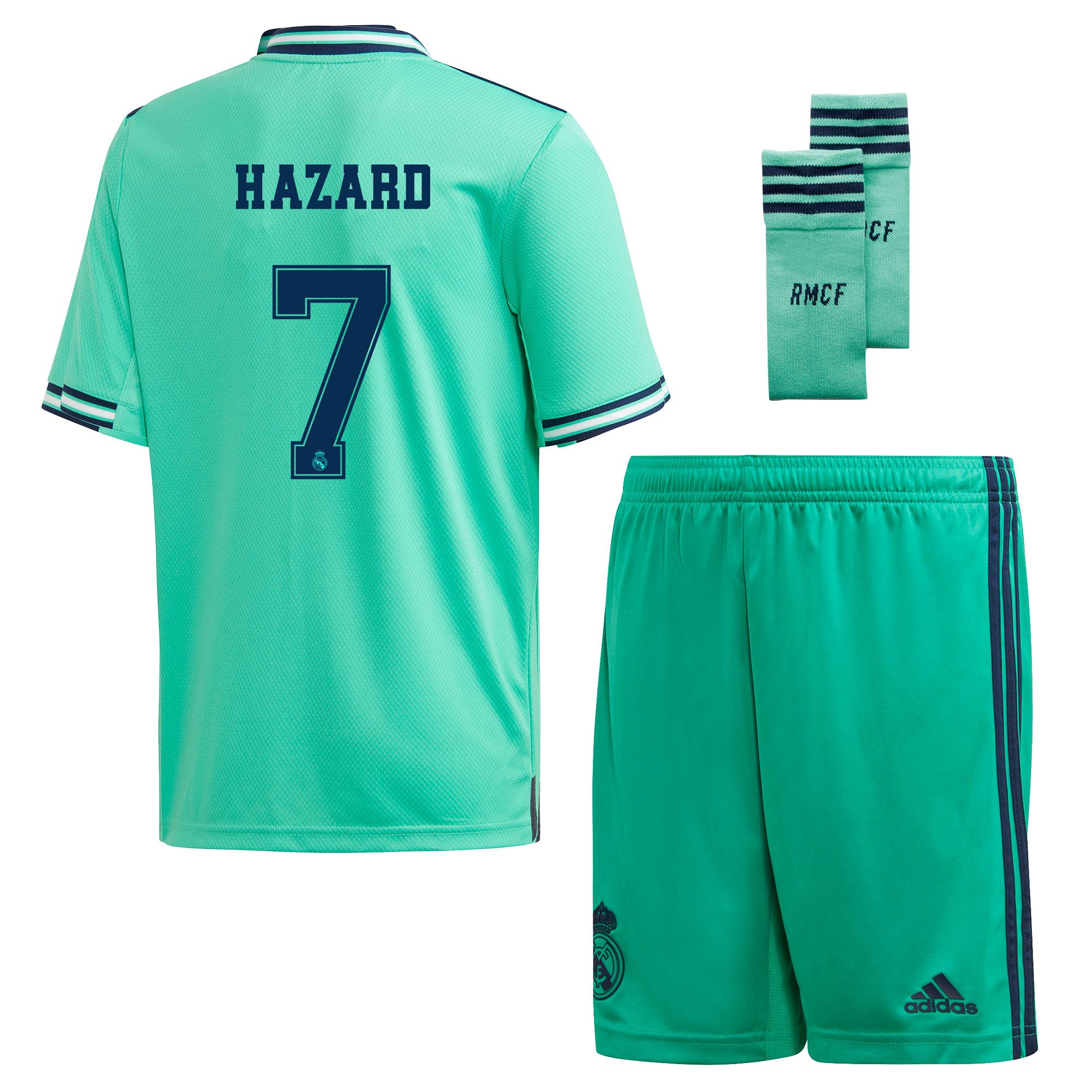 Conjunto 3ª Real Madrid 2019/2020 Junior Verde Hazard - Fútbol Factory