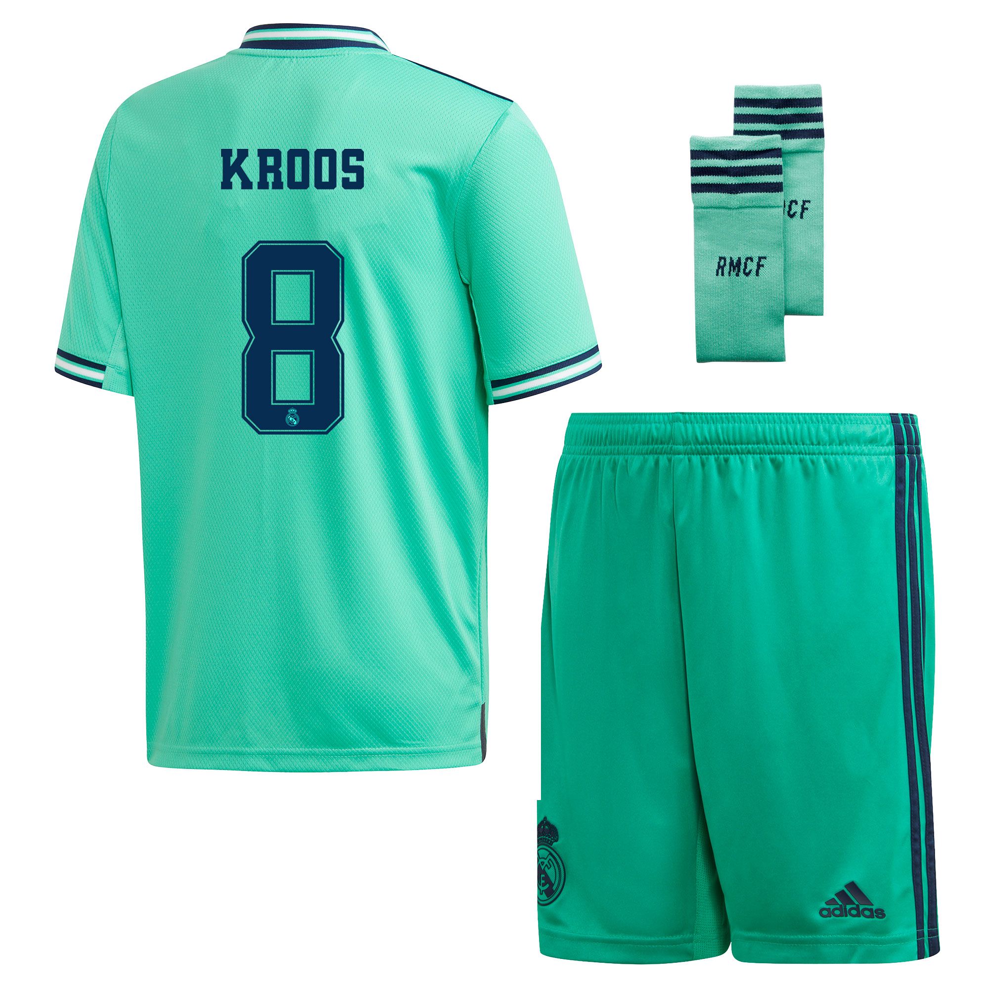 Conjunto 3ª Real Madrid 2019/2020 Junior Verde Kroos - Fútbol Factory