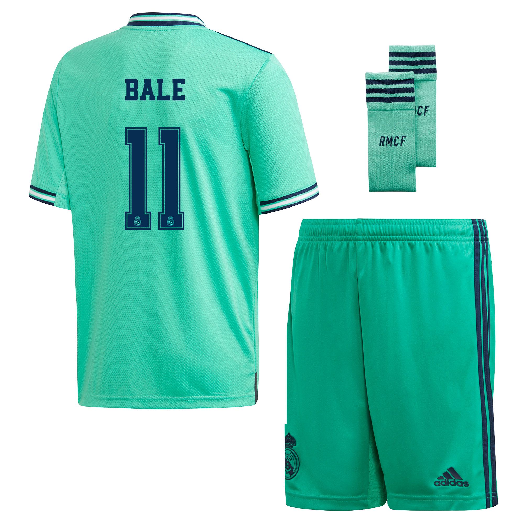 Conjunto 3ª Real Madrid 2019/2020 Junior Verde Bale - Fútbol Factory