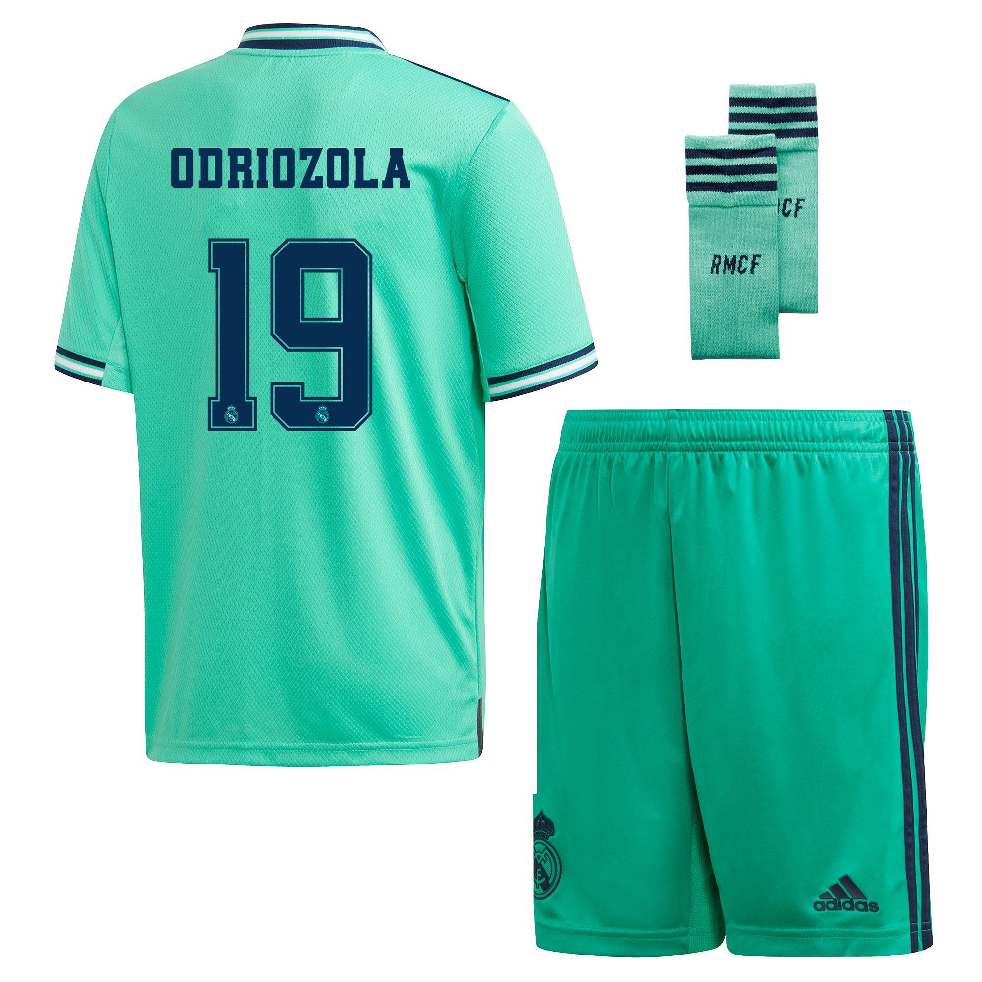 Conjunto 3ª Real Madrid 2019/2020 Junior Verde Odriozola - Fútbol Factory