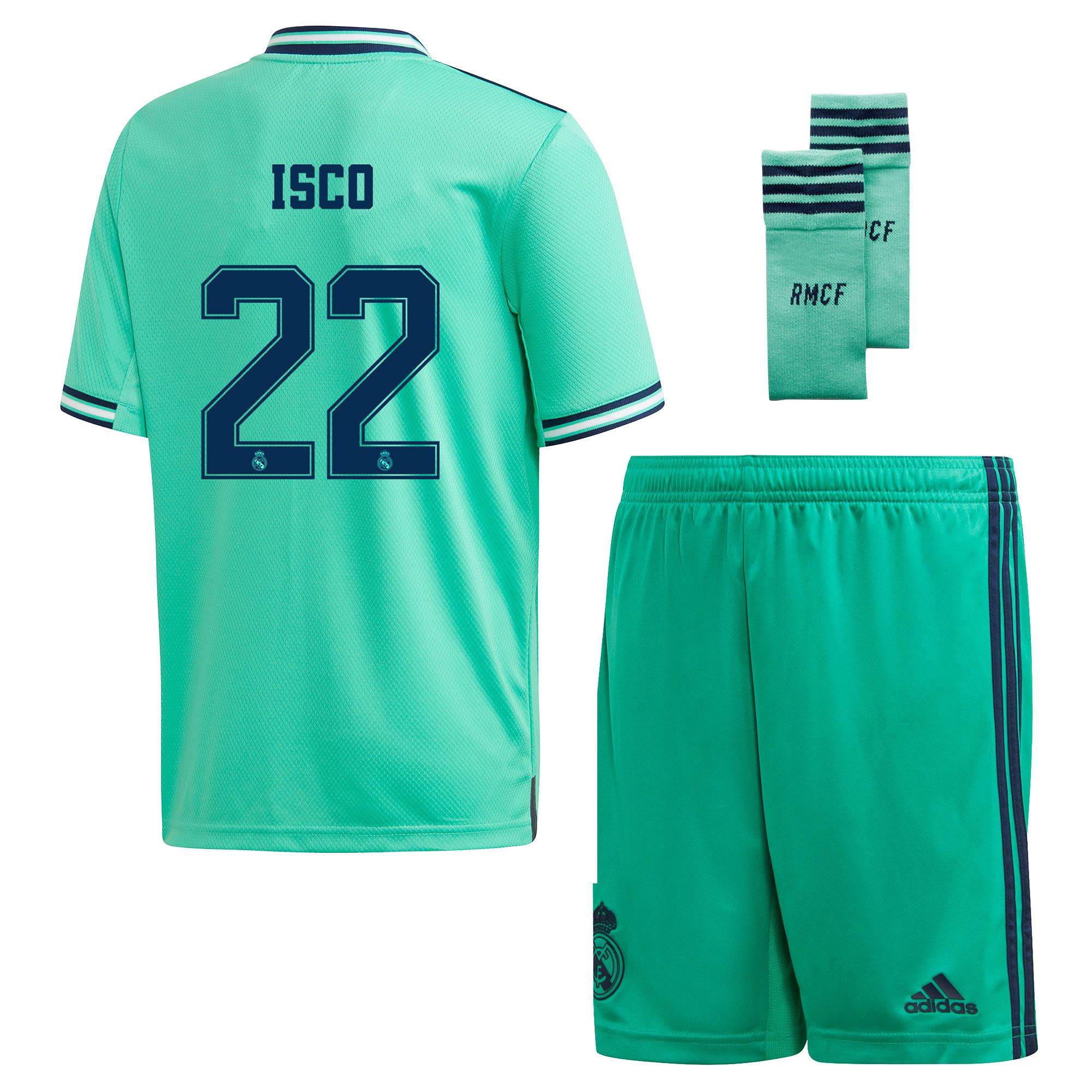 Conjunto 3ª Real Madrid 2019/2020 Junior Verde Isco - Fútbol Factory