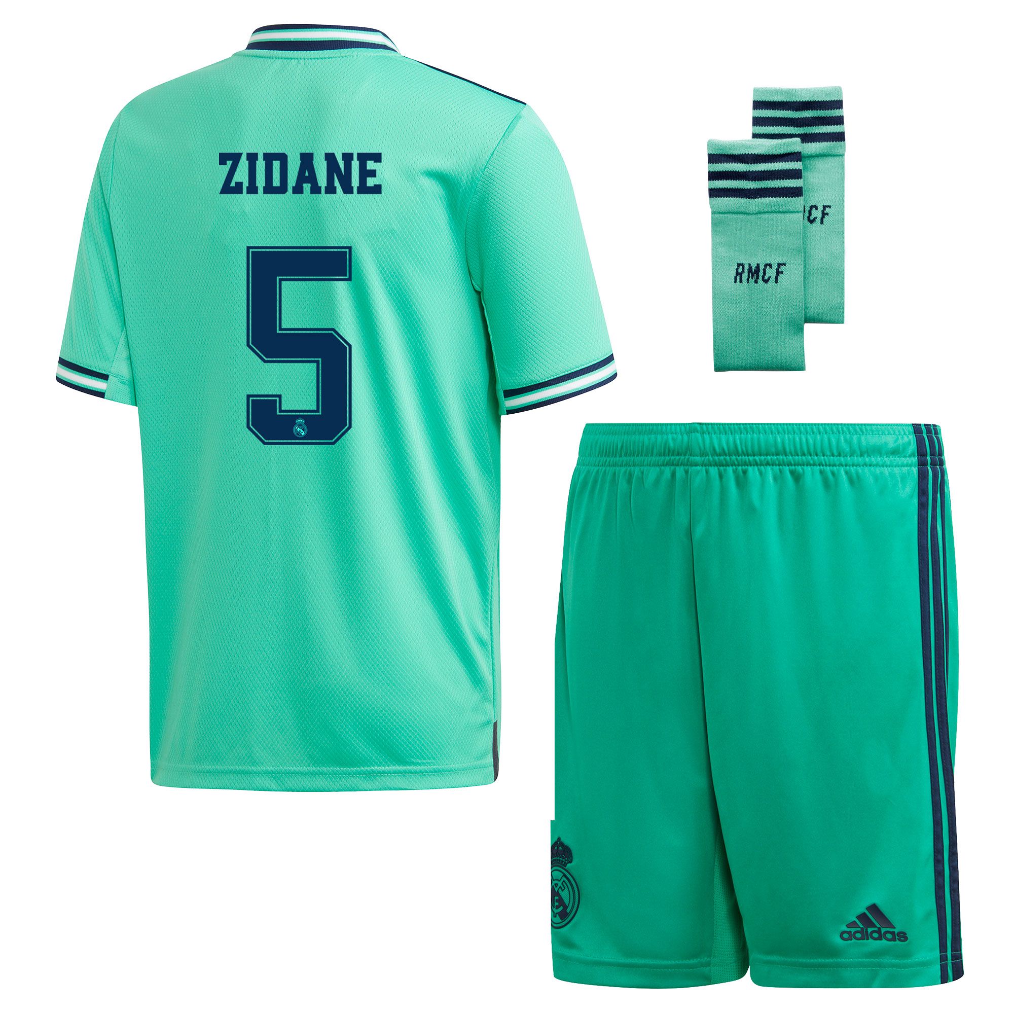 Conjunto 3ª Real Madrid 2019/2020 Junior Verde Zidane - Fútbol Factory