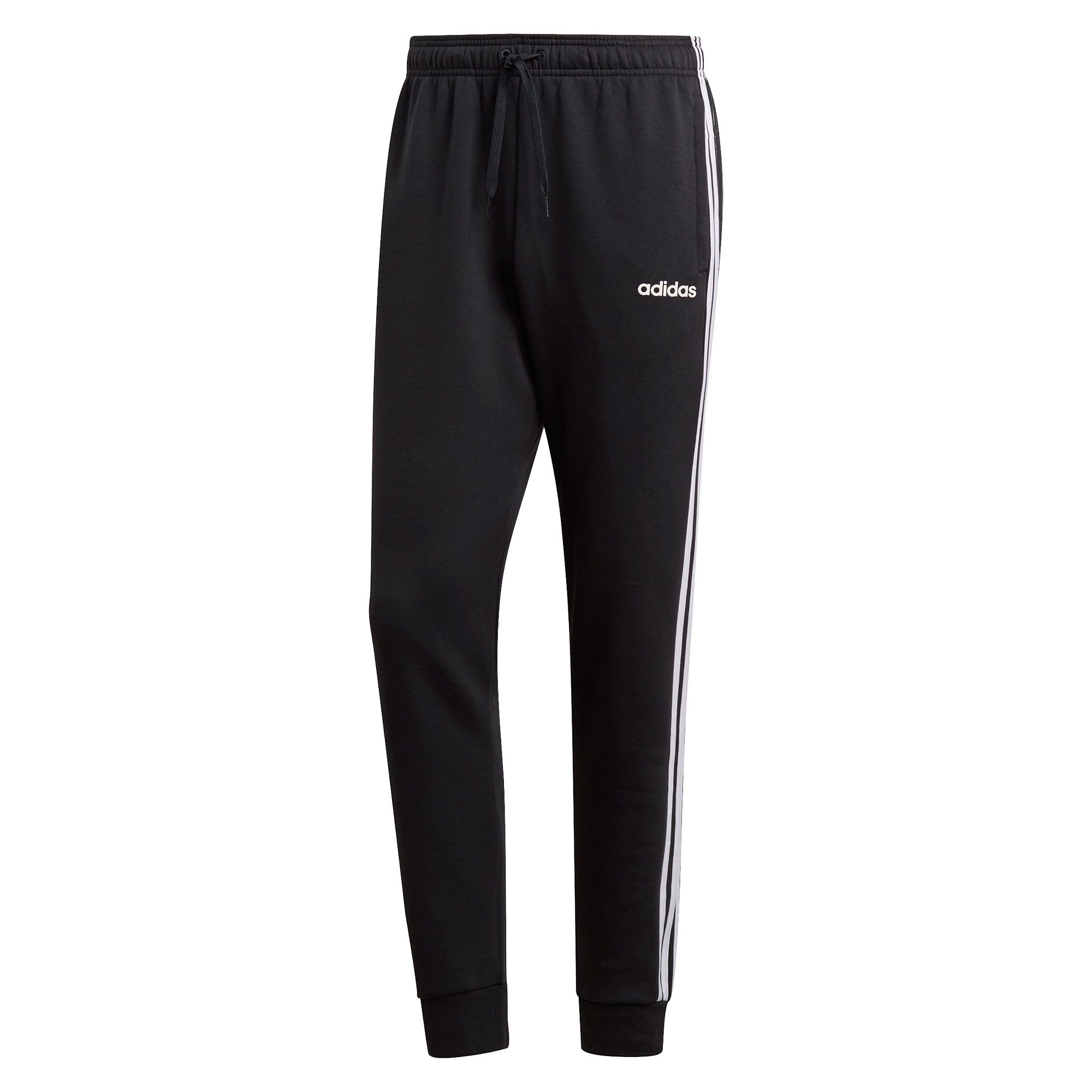 Pantalón de Training Essentials Tres Bandas Tapered Negro - Fútbol Factory
