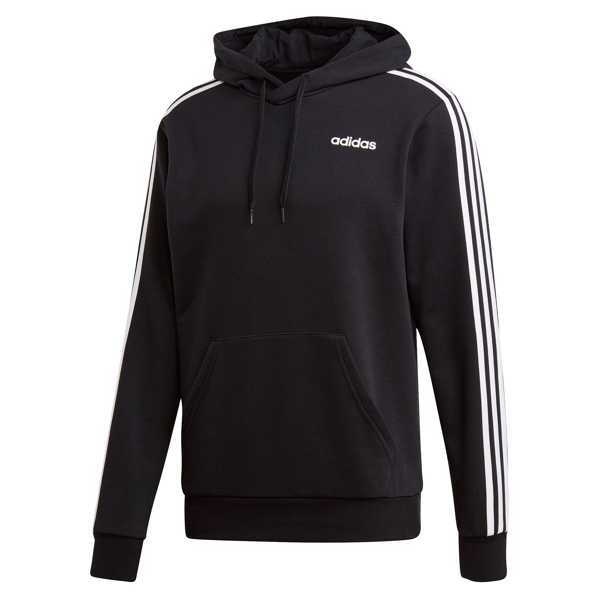 Sudadera de Paseo Essentials Tres Bandas Negro - Fútbol Factory