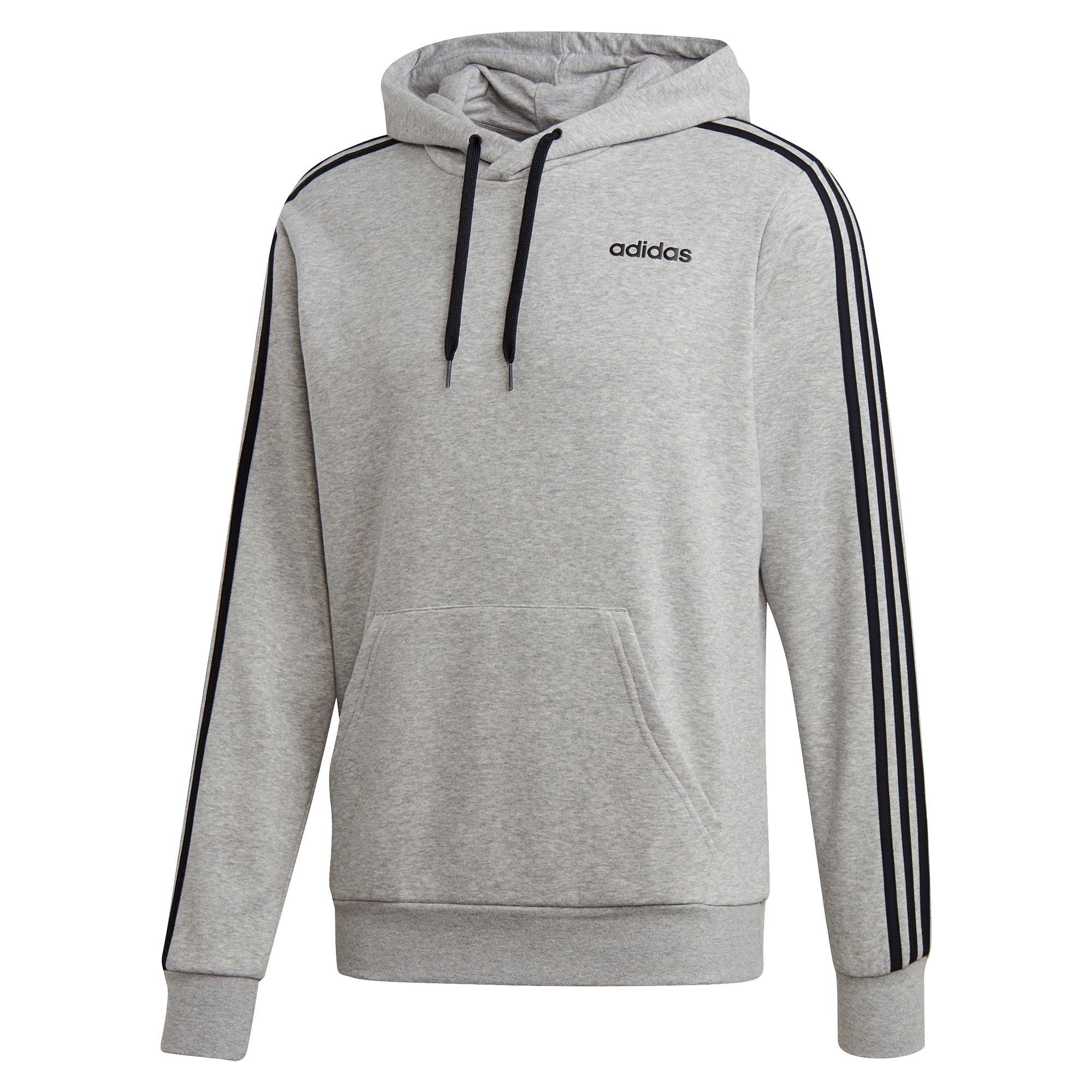 Sudadera de Paseo Essentials Tres Bandas Gris - Fútbol Factory