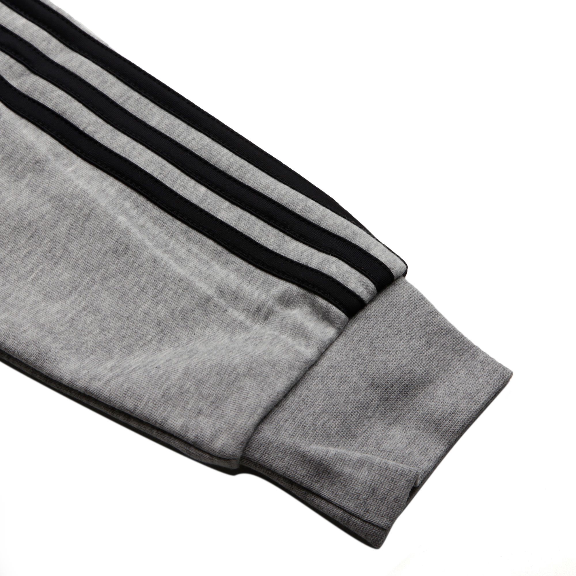 Sudadera de Paseo Essentials Tres Bandas Gris - Fútbol Factory