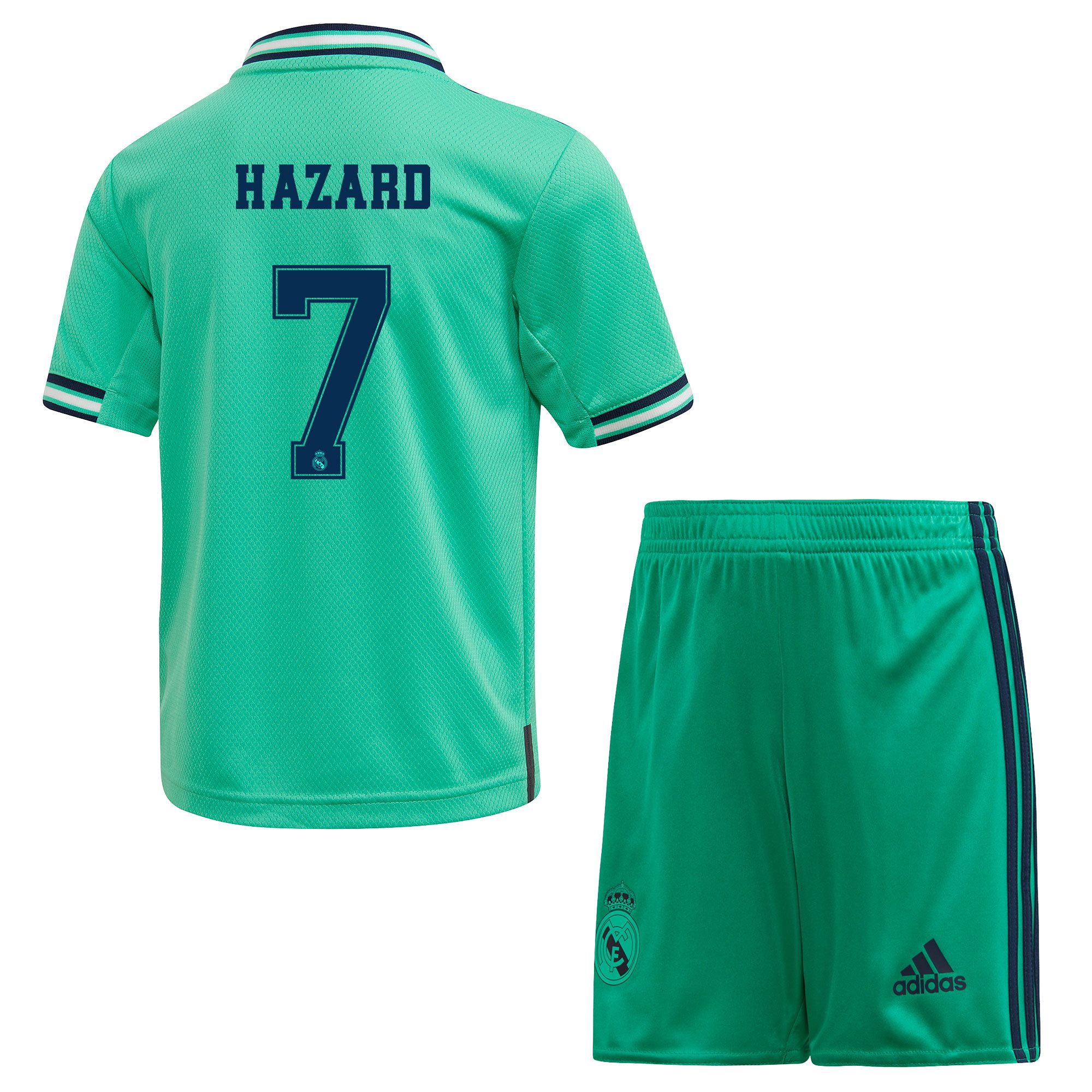 Conjunto 3ª Real Madrid 2019/2020 Infantil Verde Hazard - Fútbol Factory
