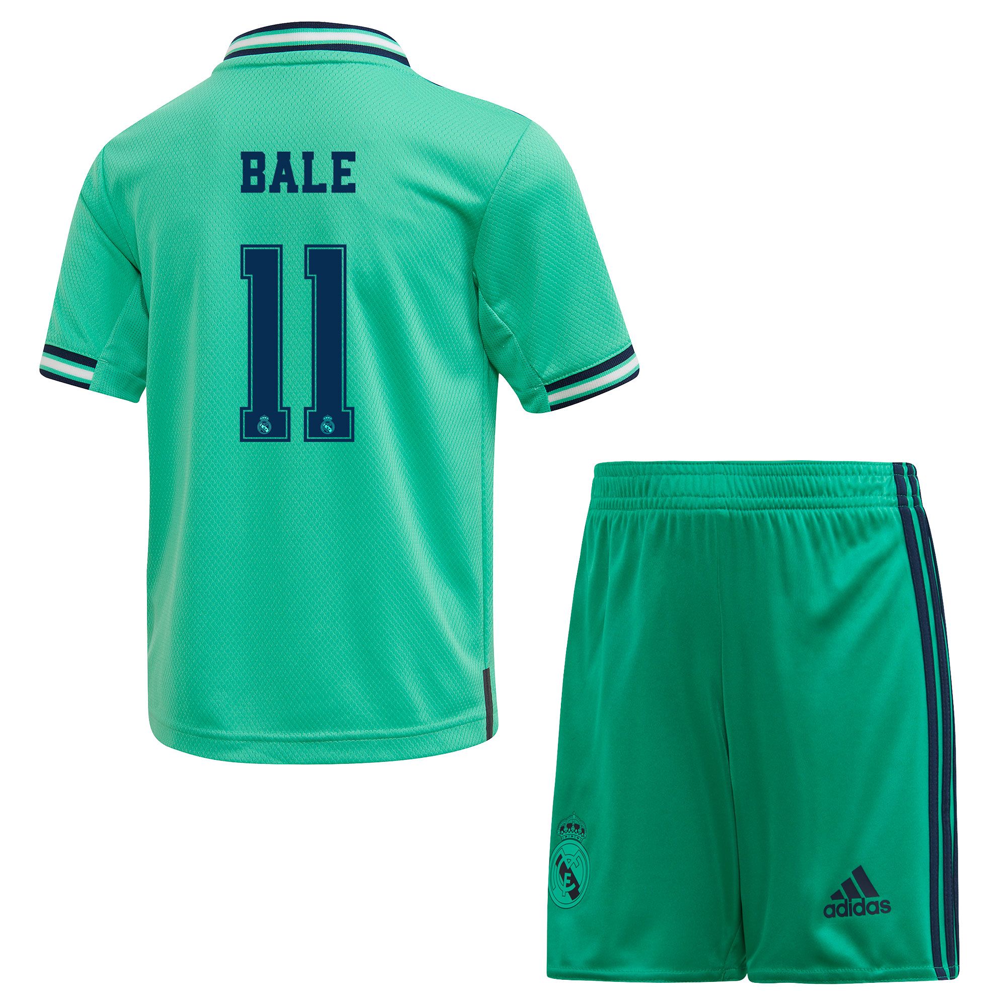 Conjunto 3ª Real Madrid 2019/2020 Infantil Verde Bale - Fútbol Factory