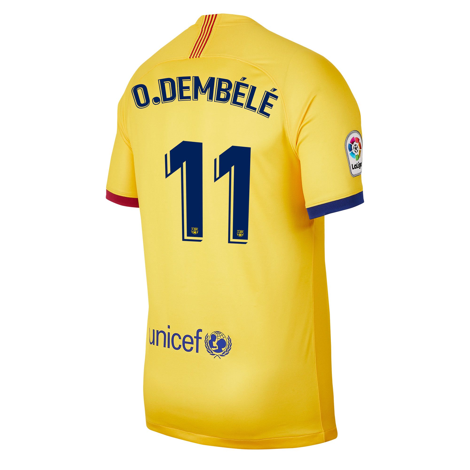 Camiseta 2ª FC Barcelona 2019/2020 Amarillo O. Dembélé - Fútbol Factory