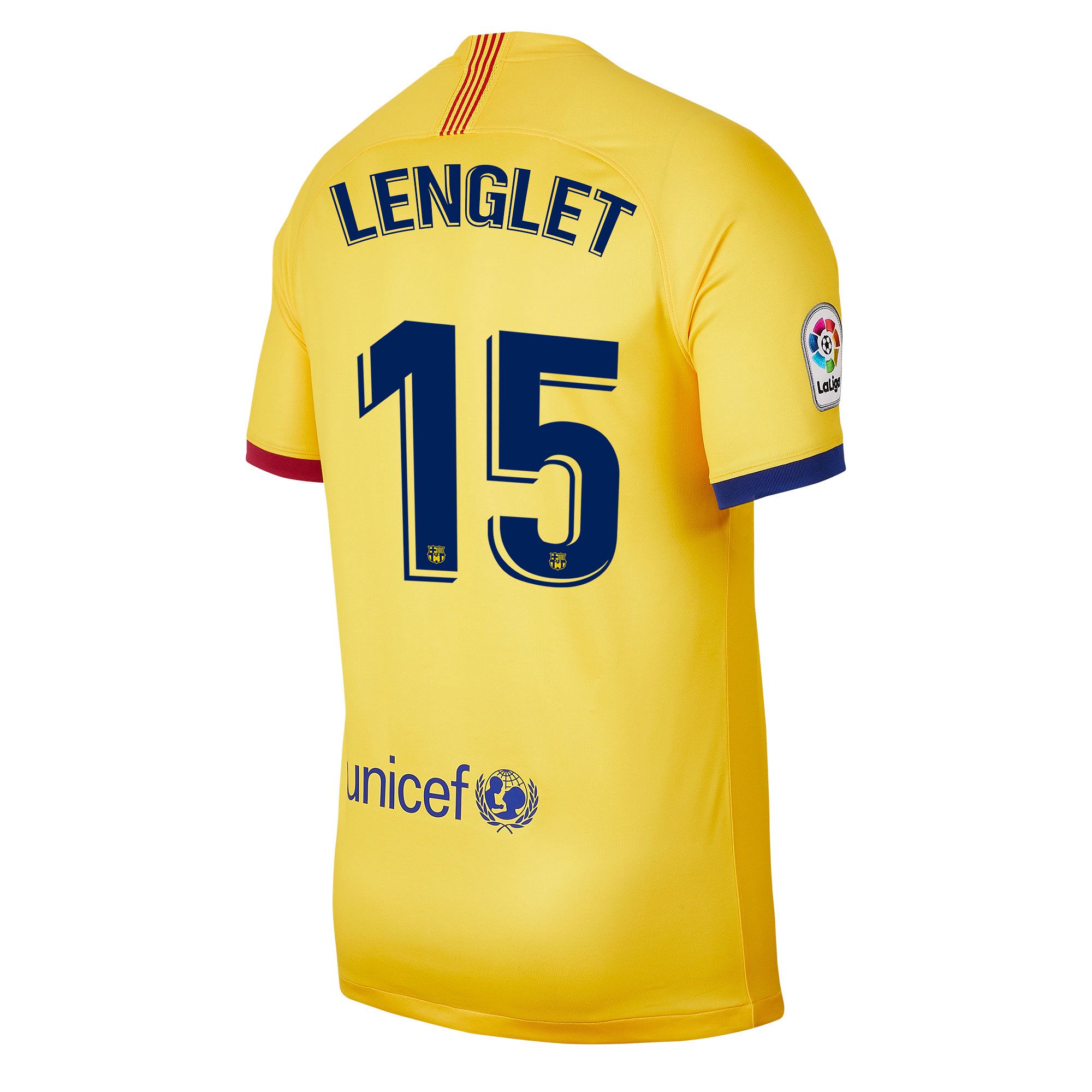 Camiseta 2ª FC Barcelona 2019/2020 Amarillo Lenglet - Fútbol Factory