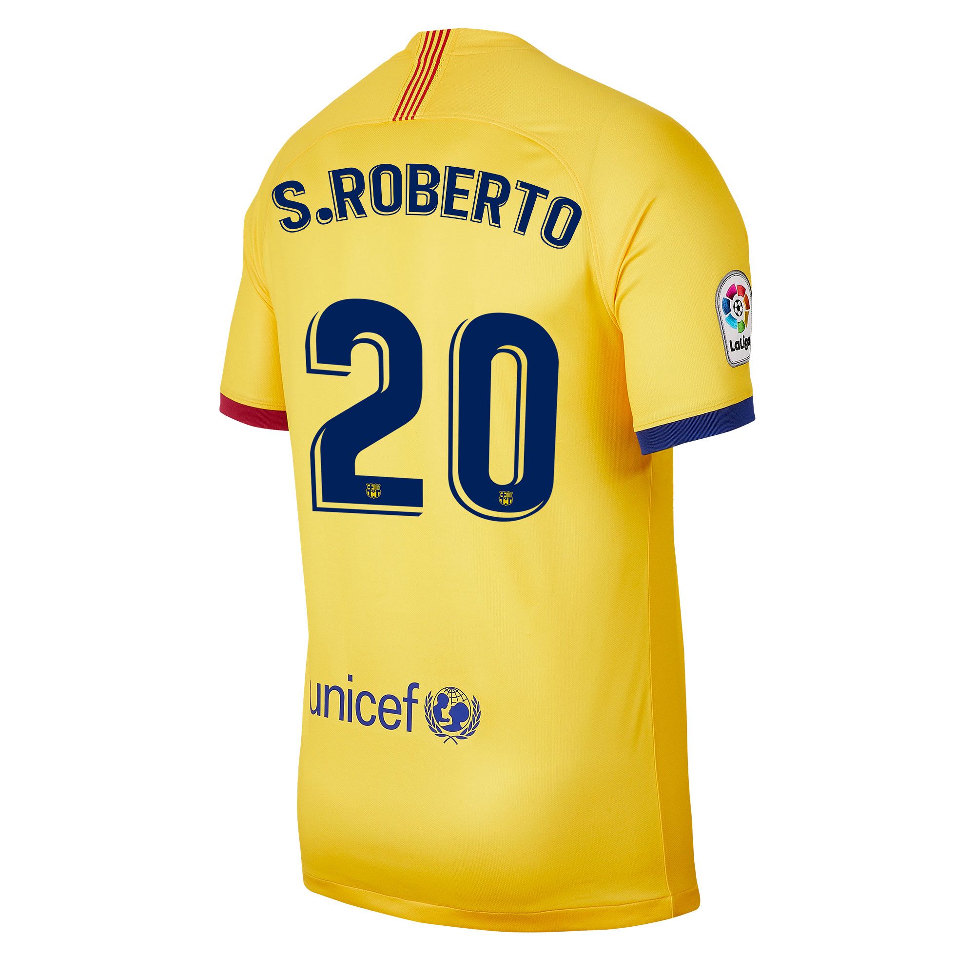 Camiseta 2ª FC Barcelona 2019/2020 Amarillo S. Roberto - Fútbol Factory