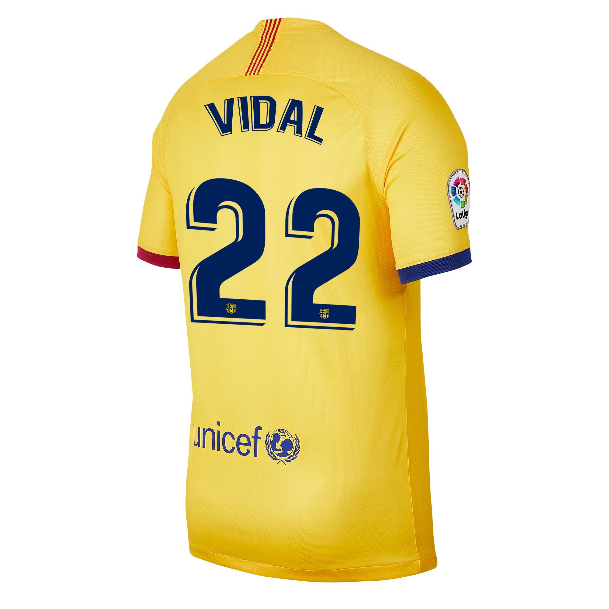 Camiseta 2ª FC Barcelona 2019/2020 Amarillo Vidal - Fútbol Factory