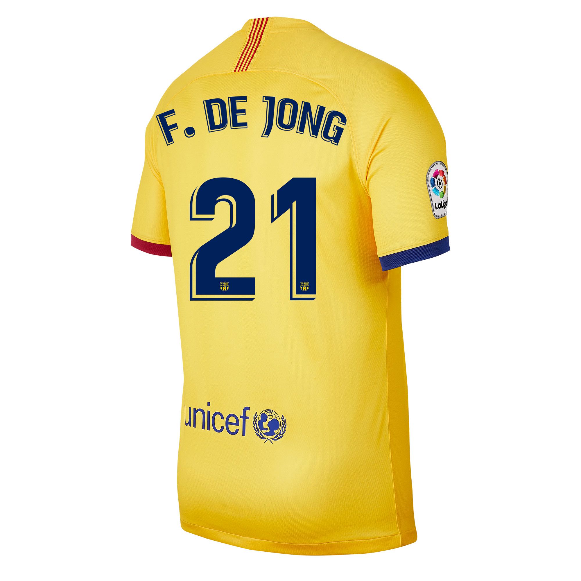 Camiseta 2ª FC Barcelona 2019/2020 Amarillo F. De Jong - Fútbol Factory