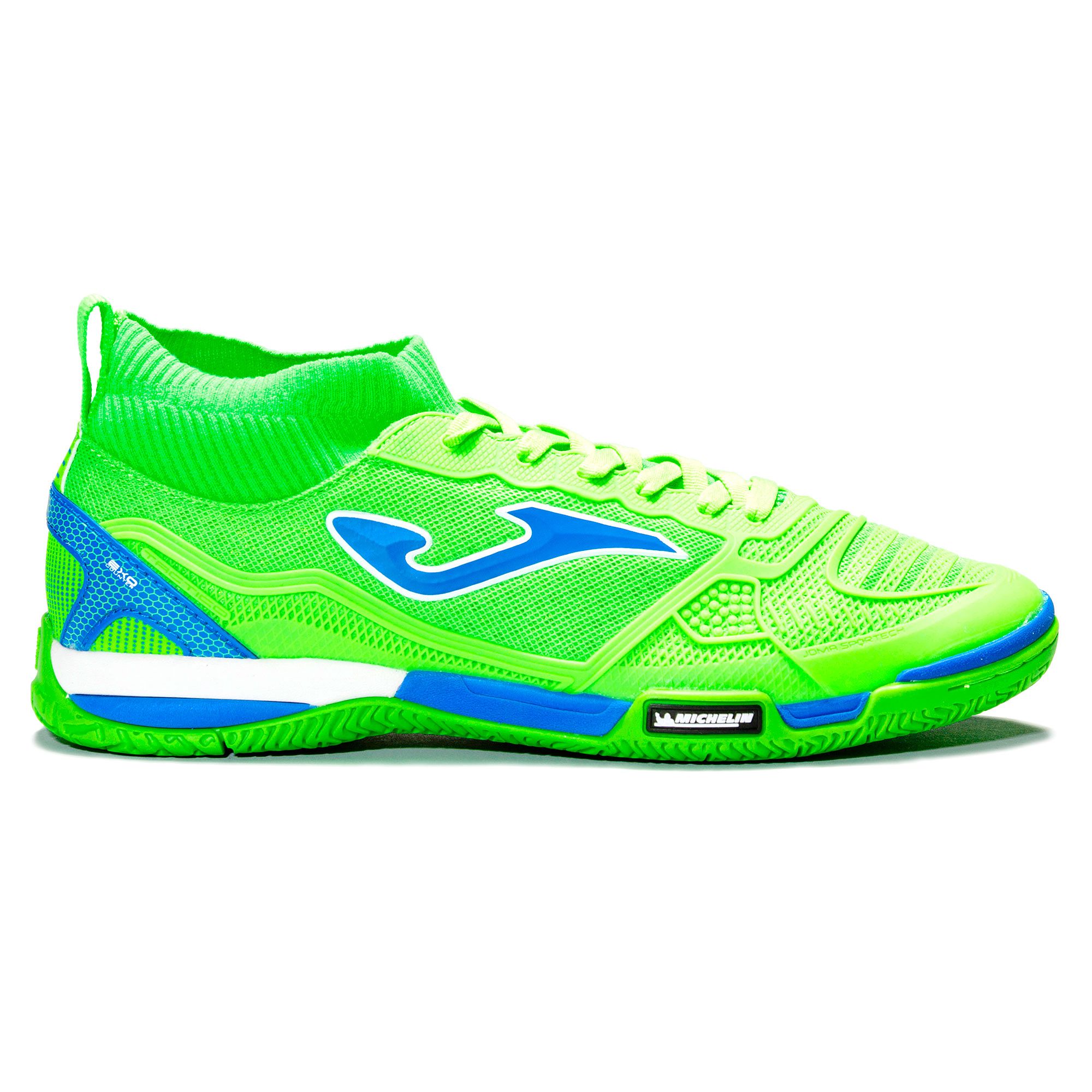 Zapatillas de Fútbol Sala Tactico IN Verde Fluor - Fútbol Factory
