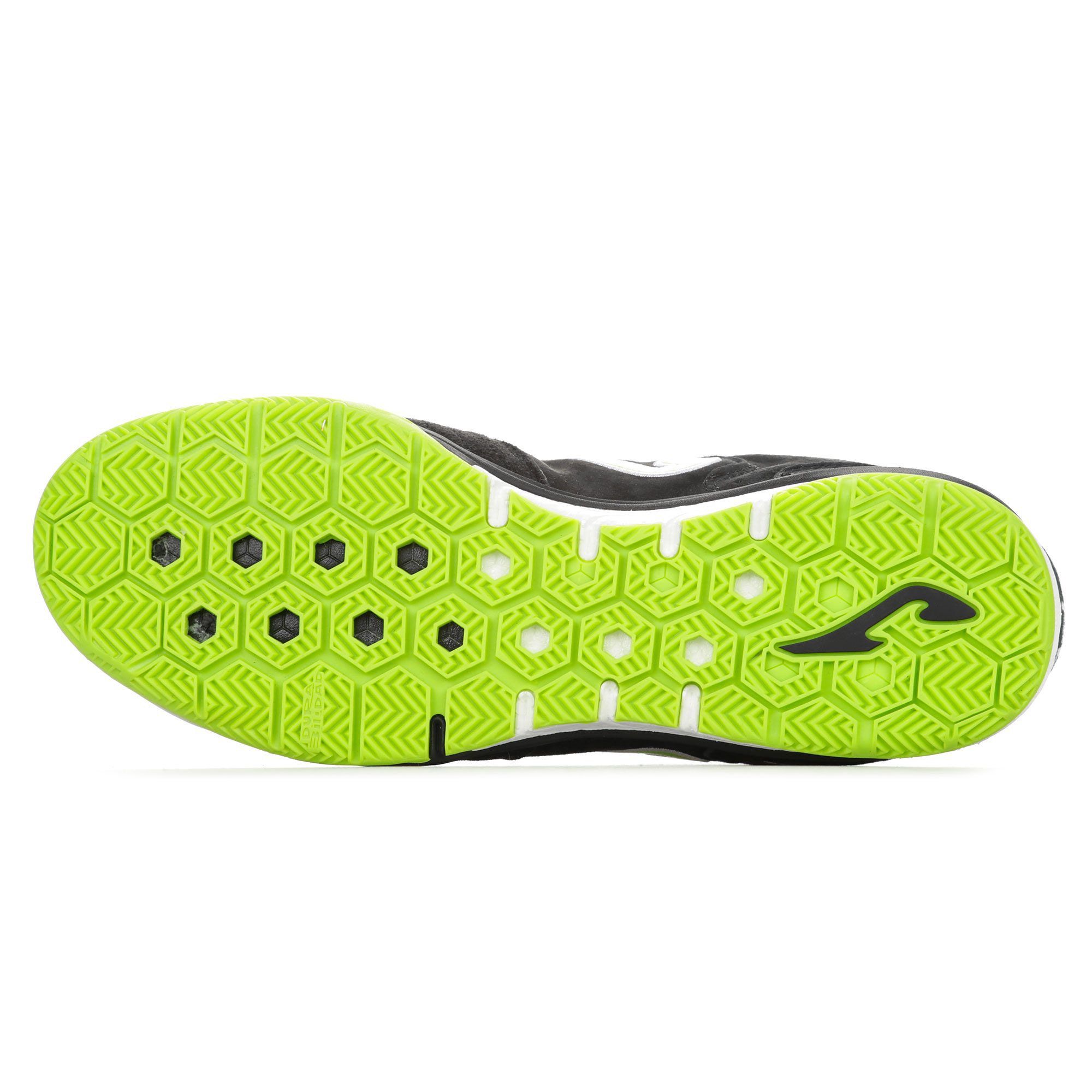 Zapatillas de Fútbol Sala Top Flex Nobuck IN Negro Fluor - Fútbol Factory