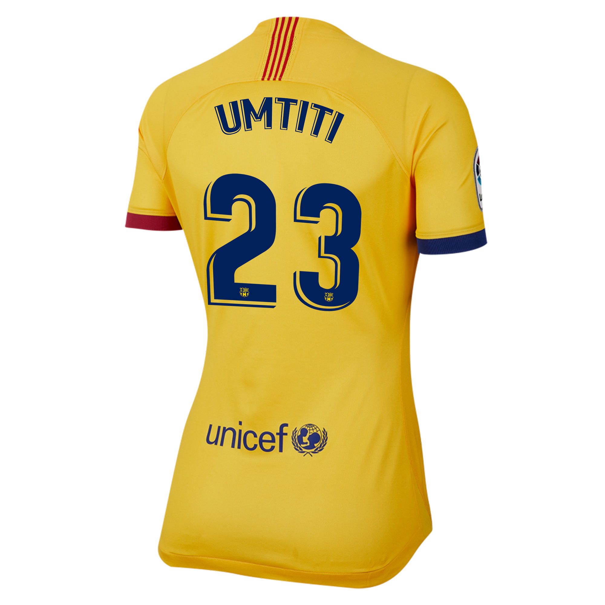 Camiseta 2ª FC Barcelona 2019/2020 Mujer Amarillo Umtiti - Fútbol Factory