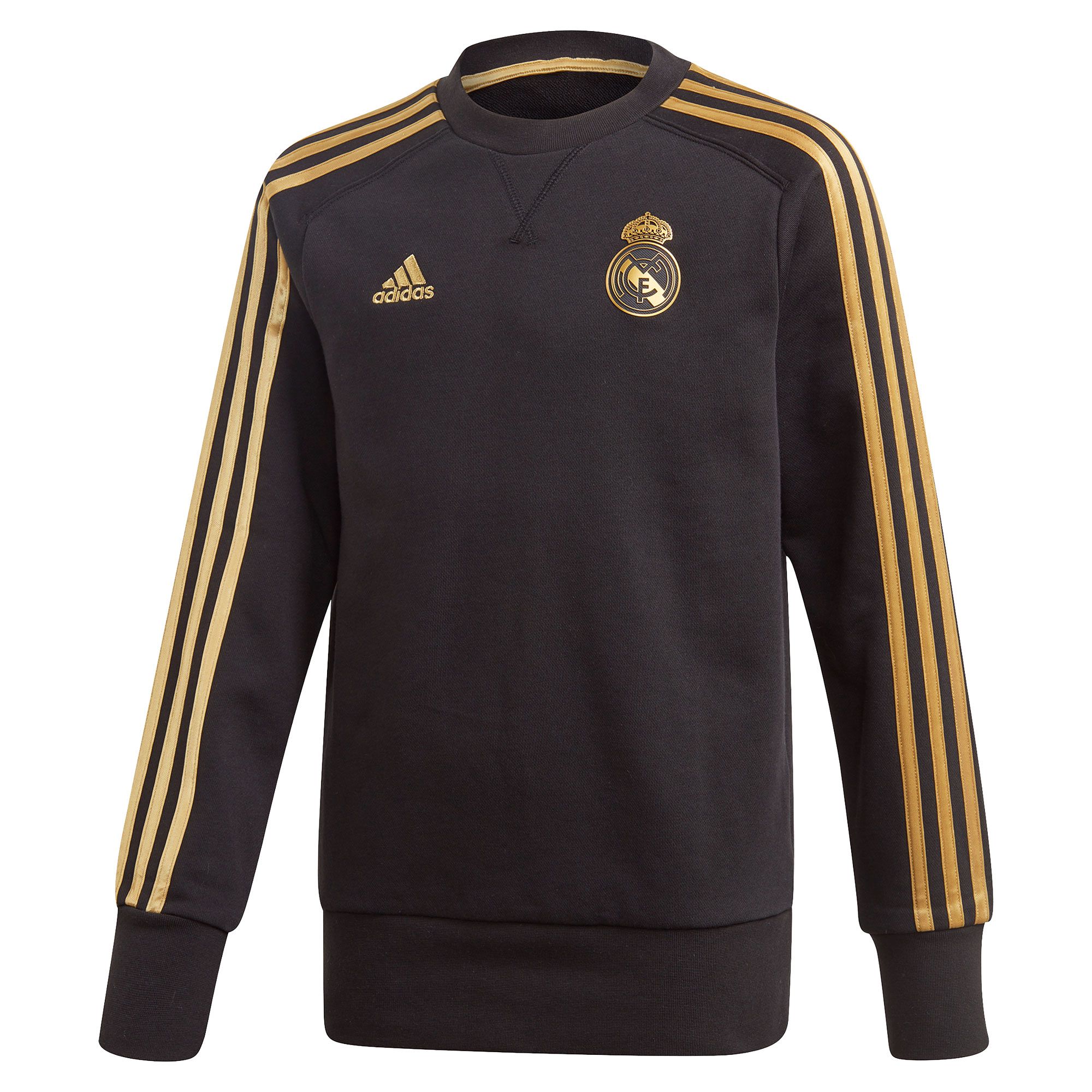 Sudadera de Paseo Real Madrid 2019/2020 Junior Negro Dorado - Fútbol Factory