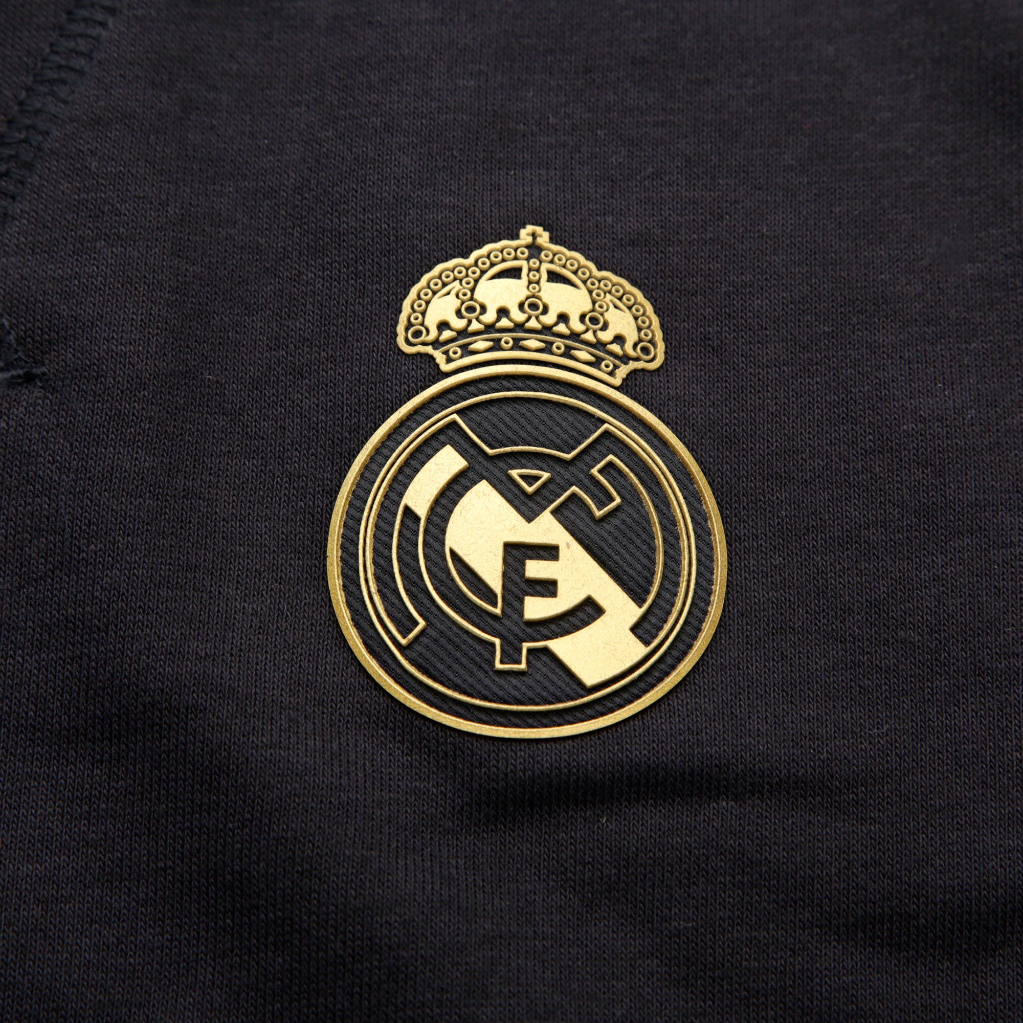 Sudadera de Paseo Real Madrid 2019/2020 Junior Negro Dorado - Fútbol Factory