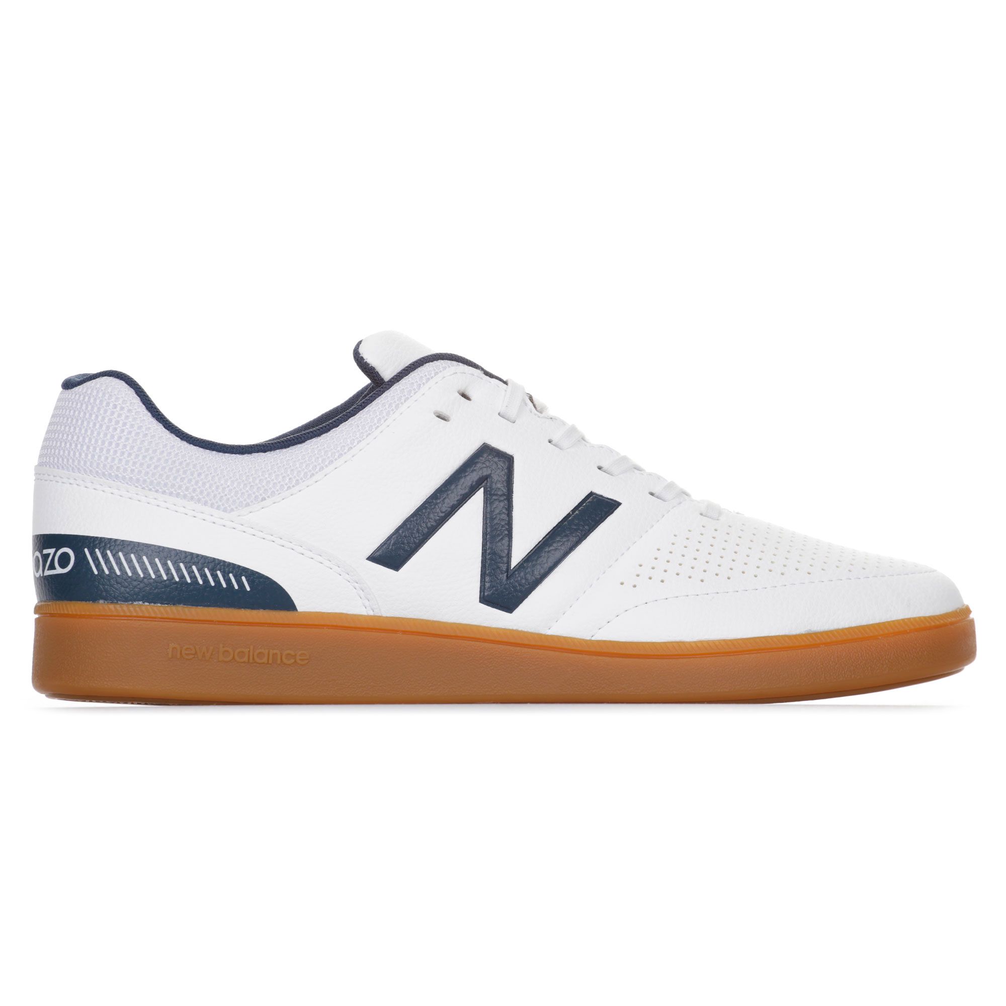 Zapatillas de Fútbol Sala Audazo V4 Blanco Marino - Fútbol Factory