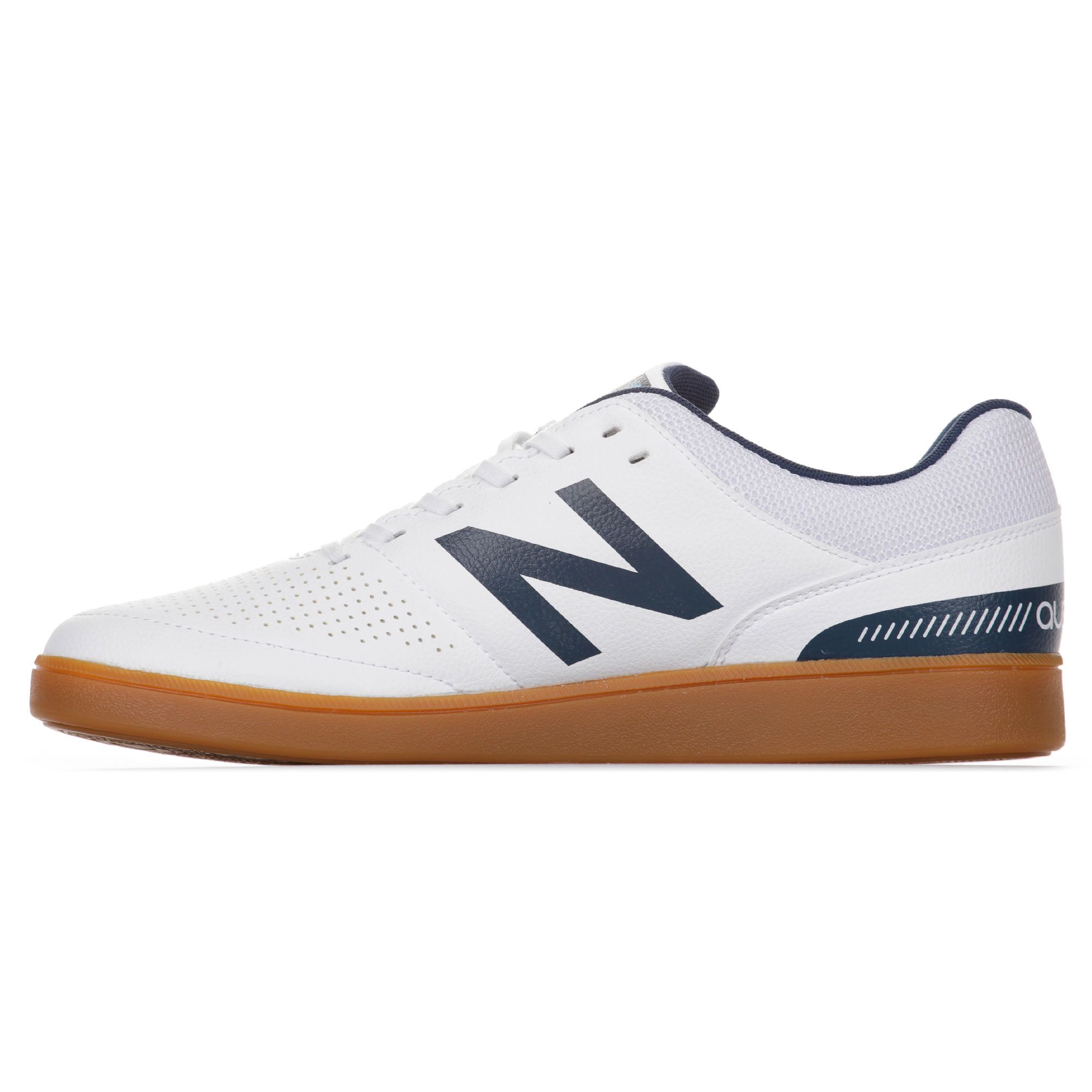 Zapatillas de Fútbol Sala Audazo V4 Blanco Marino - Fútbol Factory