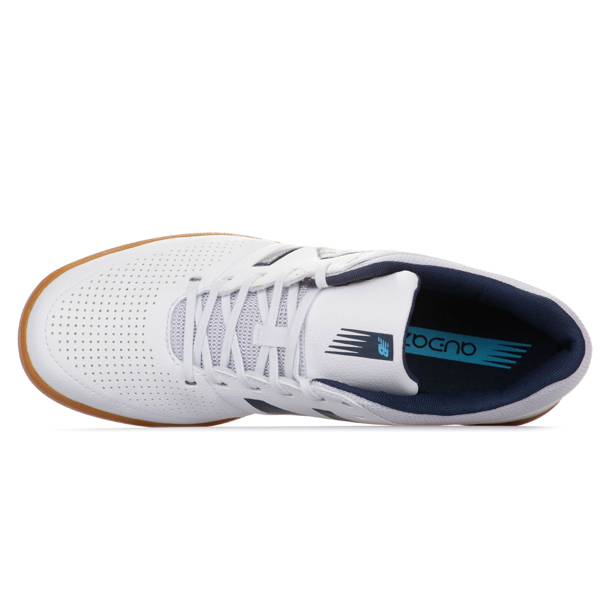 Zapatillas de Fútbol Sala Audazo V4 Blanco Marino - Fútbol Factory