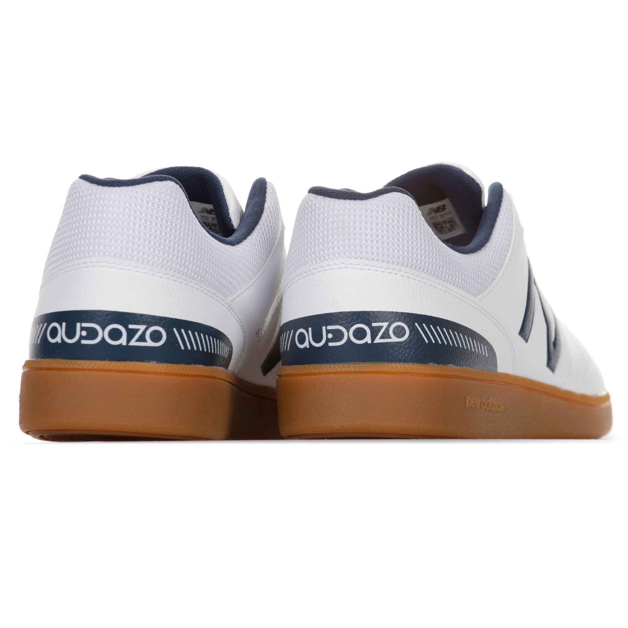 Zapatillas de Fútbol Sala Audazo V4 Blanco Marino - Fútbol Factory