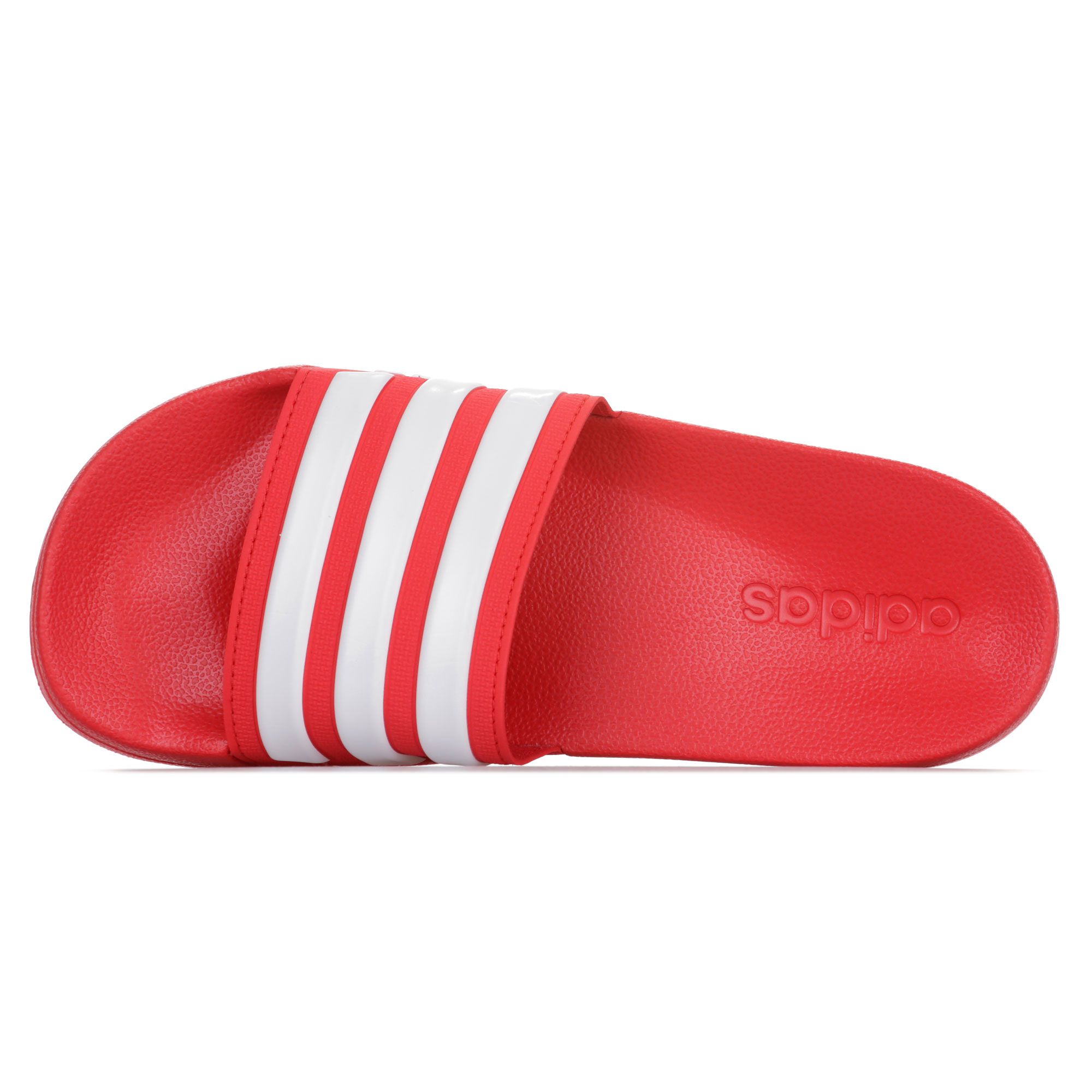 Chanclas Adilette Shower Junior Rojo Blanco - Fútbol Factory