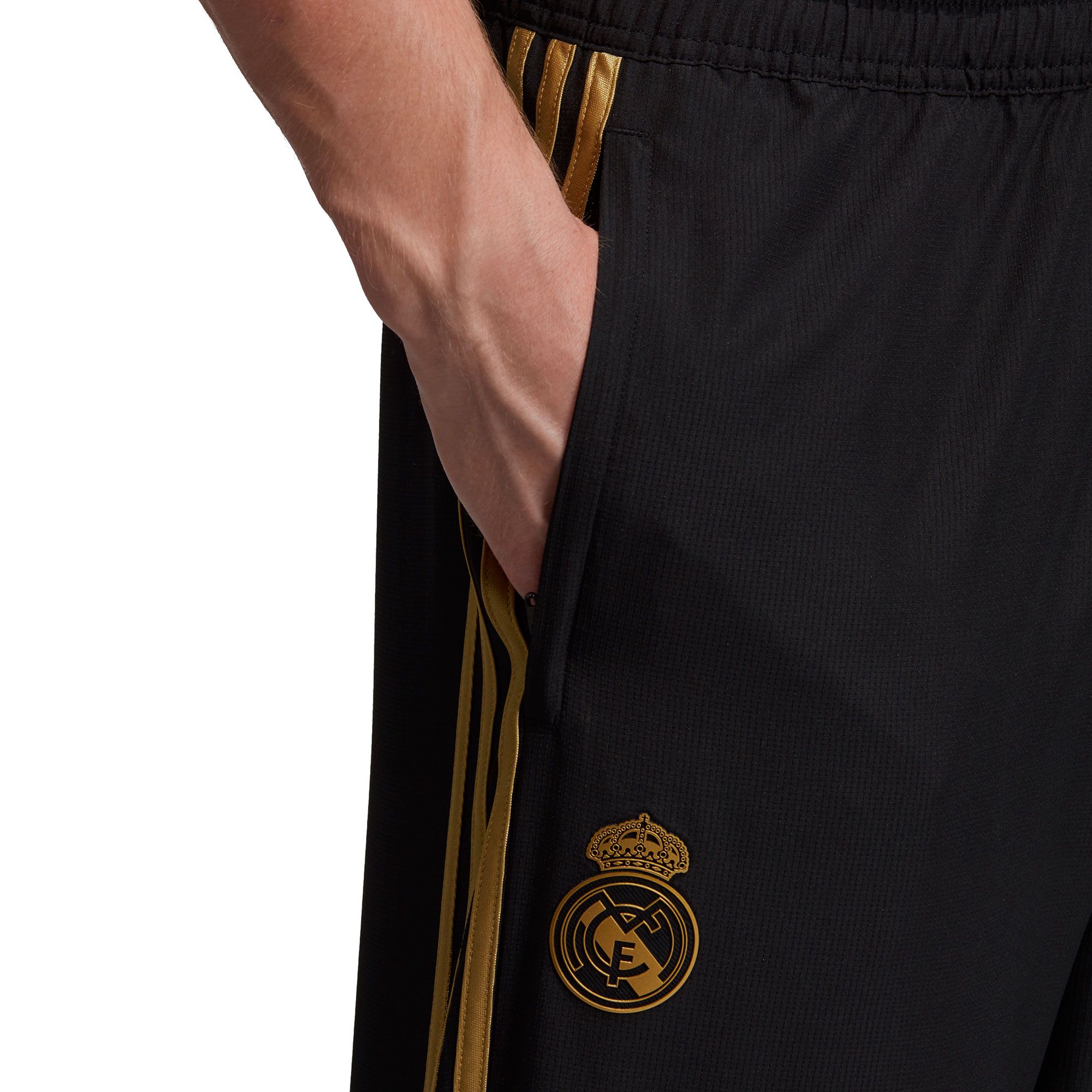 Chándal Pre-Match Real Madrid 2019/2020 Oro Negro - Fútbol Factory