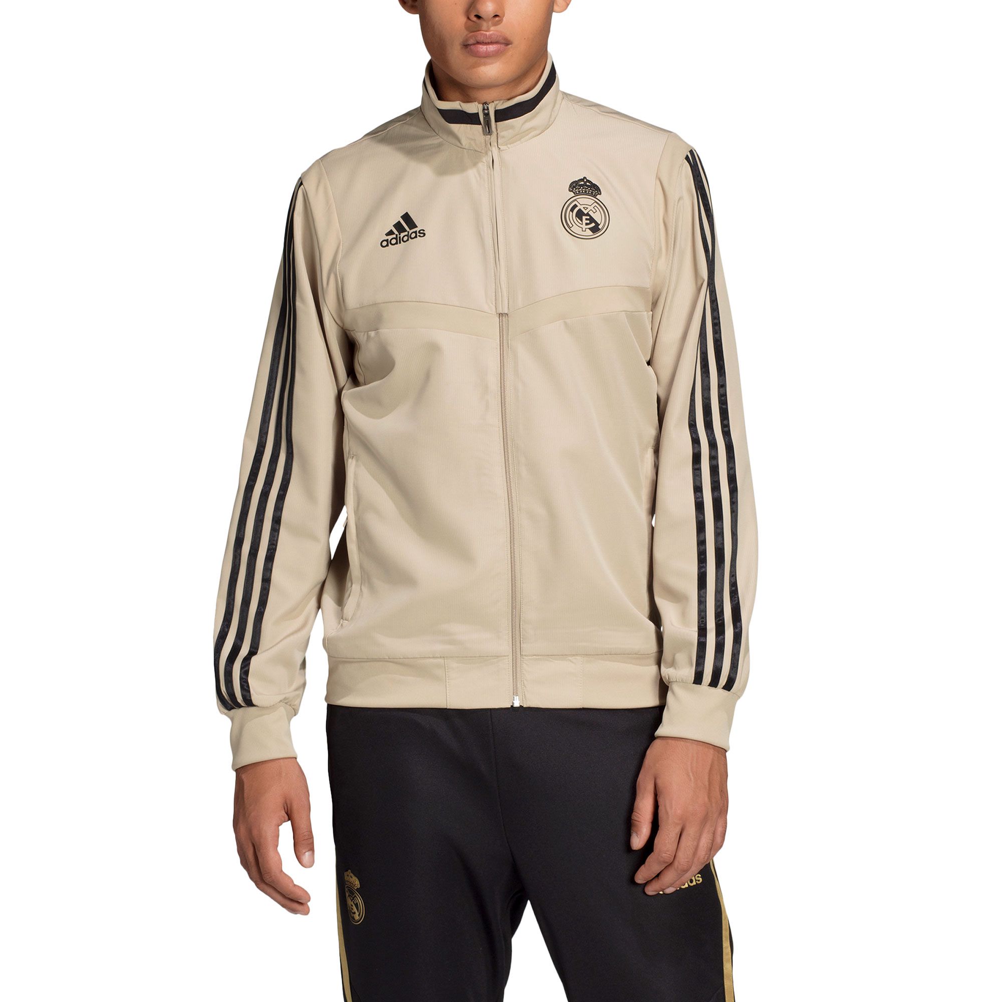 Chándal Pre-Match Real Madrid 2019/2020 Oro Negro - Fútbol Factory