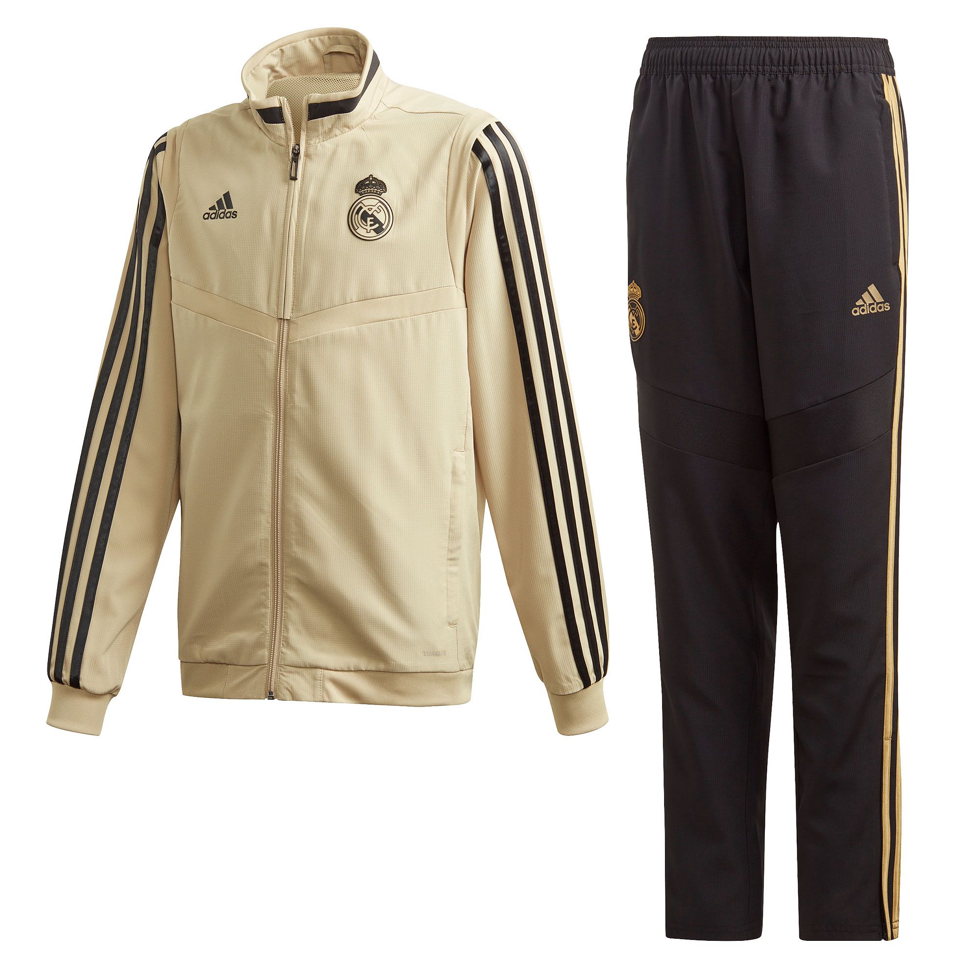 Chándal Pre-Match Real Madrid 2019/2020 Junior Oro Negro - Fútbol Factory