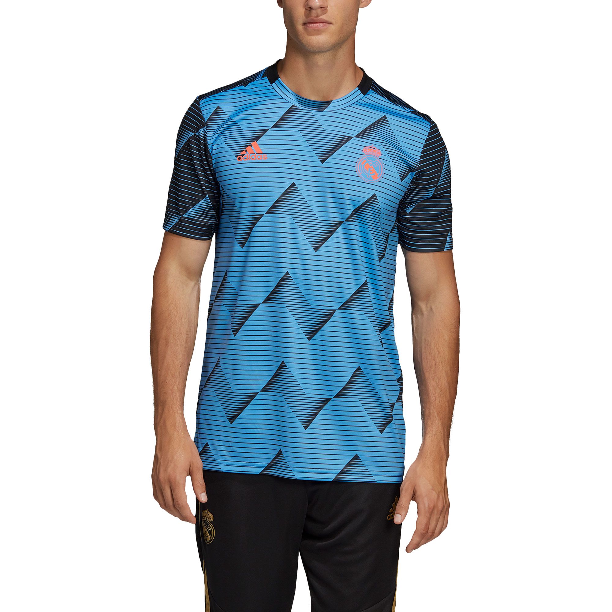 Camiseta Pre-Match Real Madrid 2019/2020 Azul Negro - Fútbol Factory