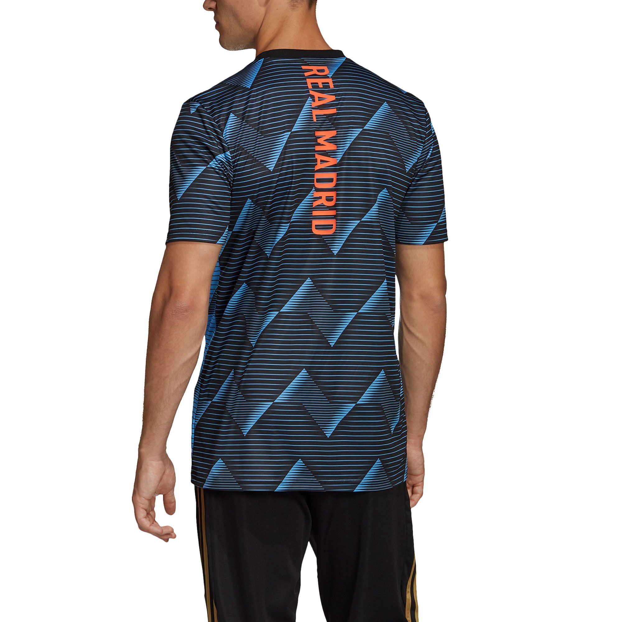 Camiseta Pre-Match Real Madrid 2019/2020 Azul Negro - Fútbol Factory