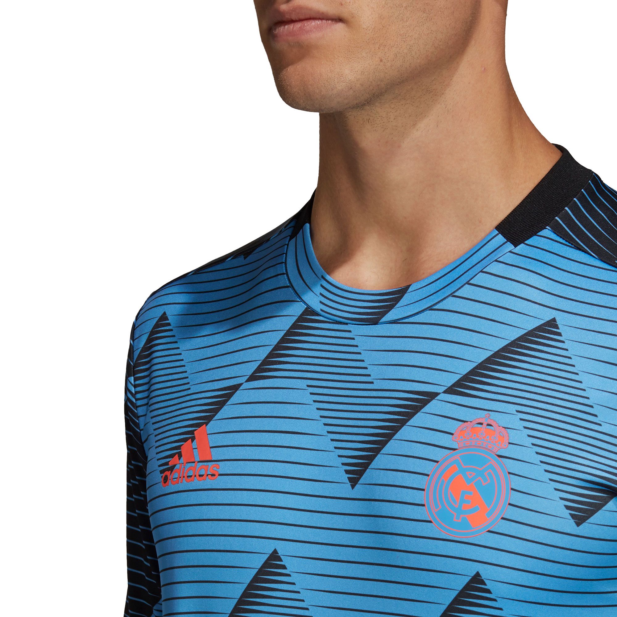 Camiseta Pre-Match Real Madrid 2019/2020 Azul Negro - Fútbol Factory
