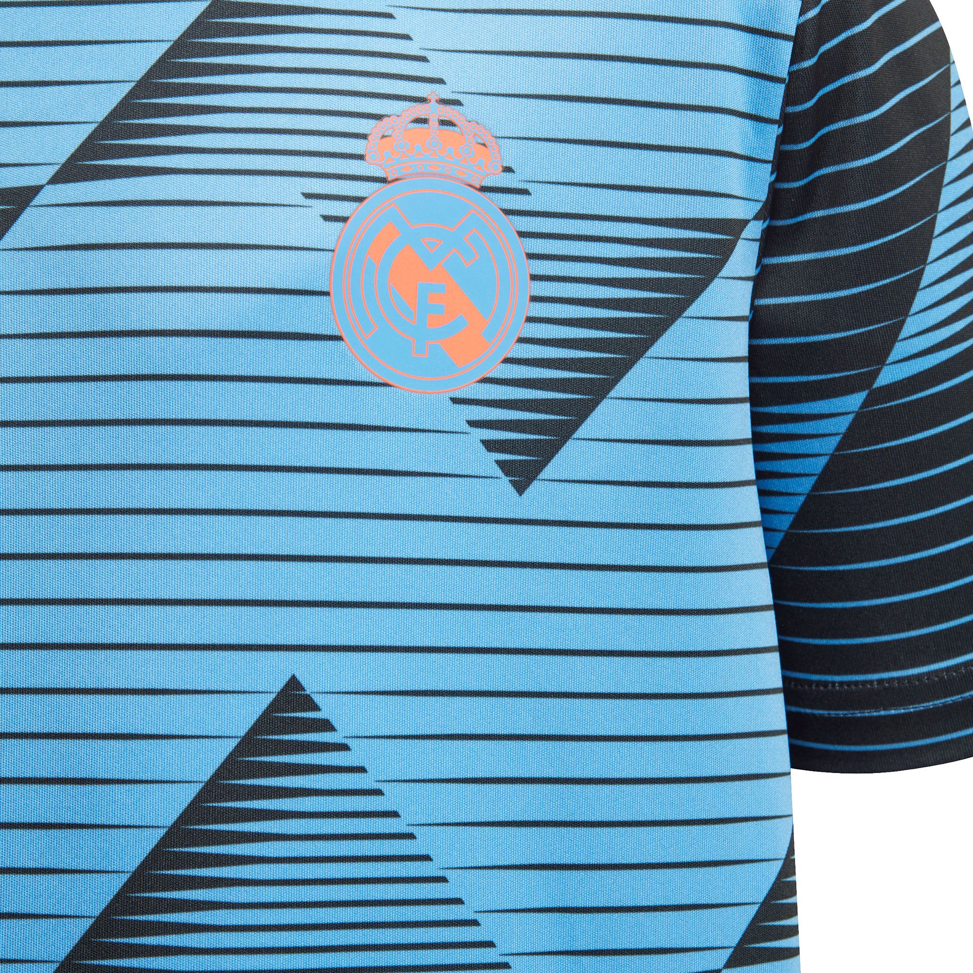 Camiseta Pre-Match Real Madrid 2019/2020 Junior Azul Negro - Fútbol Factory