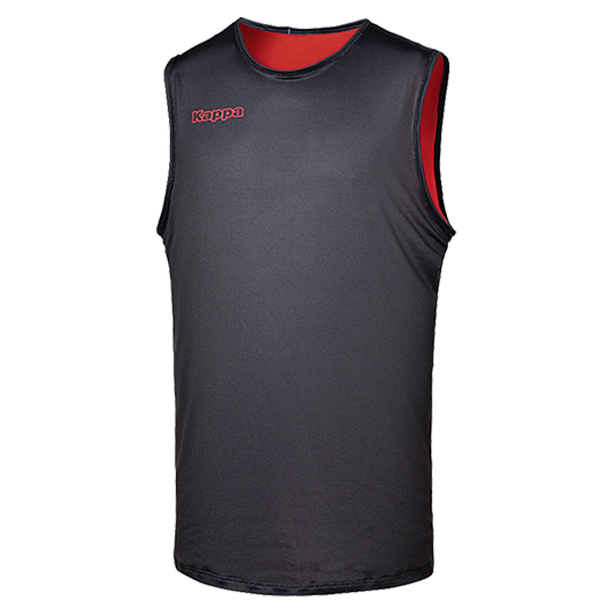 Camiseta de Tirantes de Baloncesto Ponza Junior Negro Rojo - Fútbol Factory