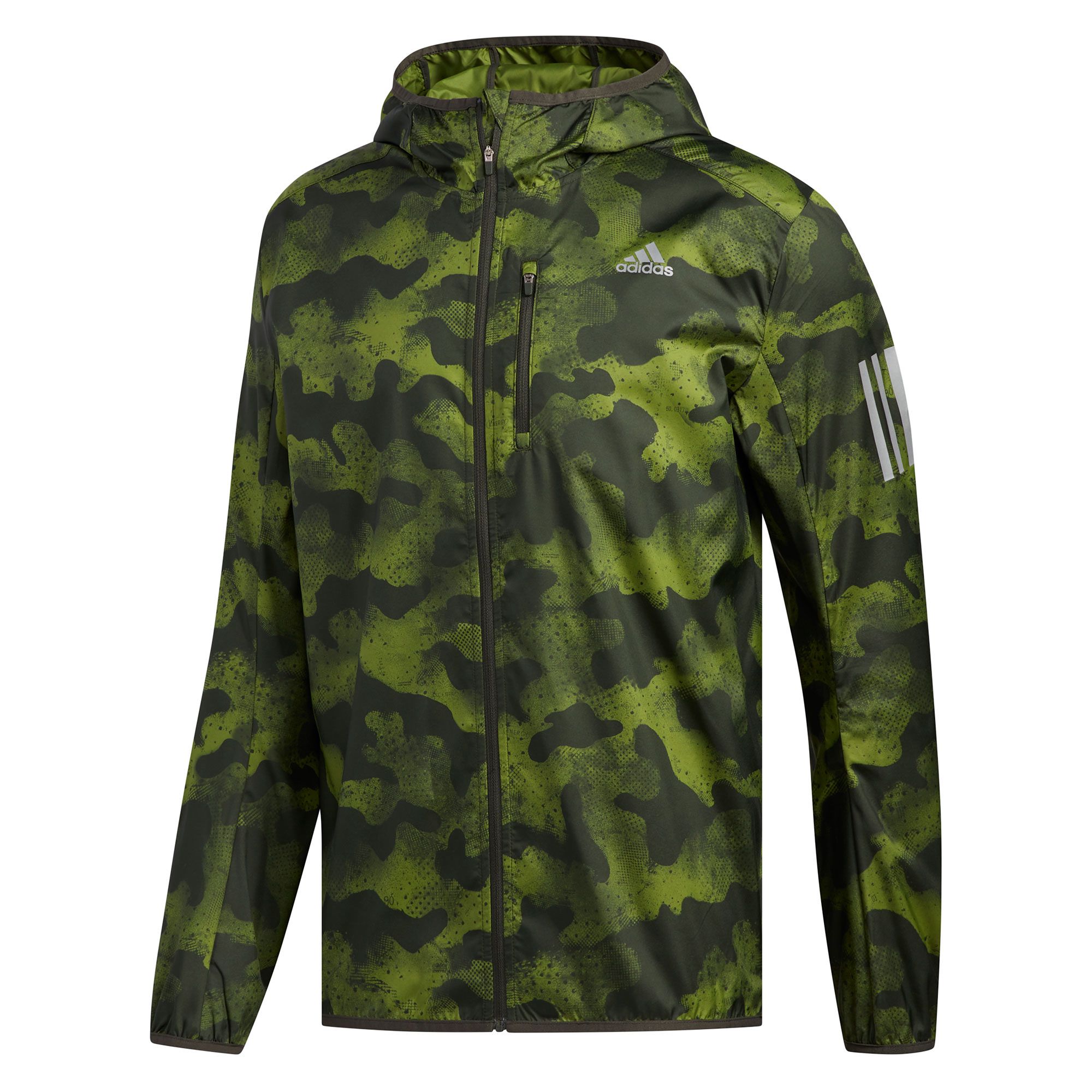 Chaqueta con Capucha de Running Own The Run Verde Camo - Fútbol Factory